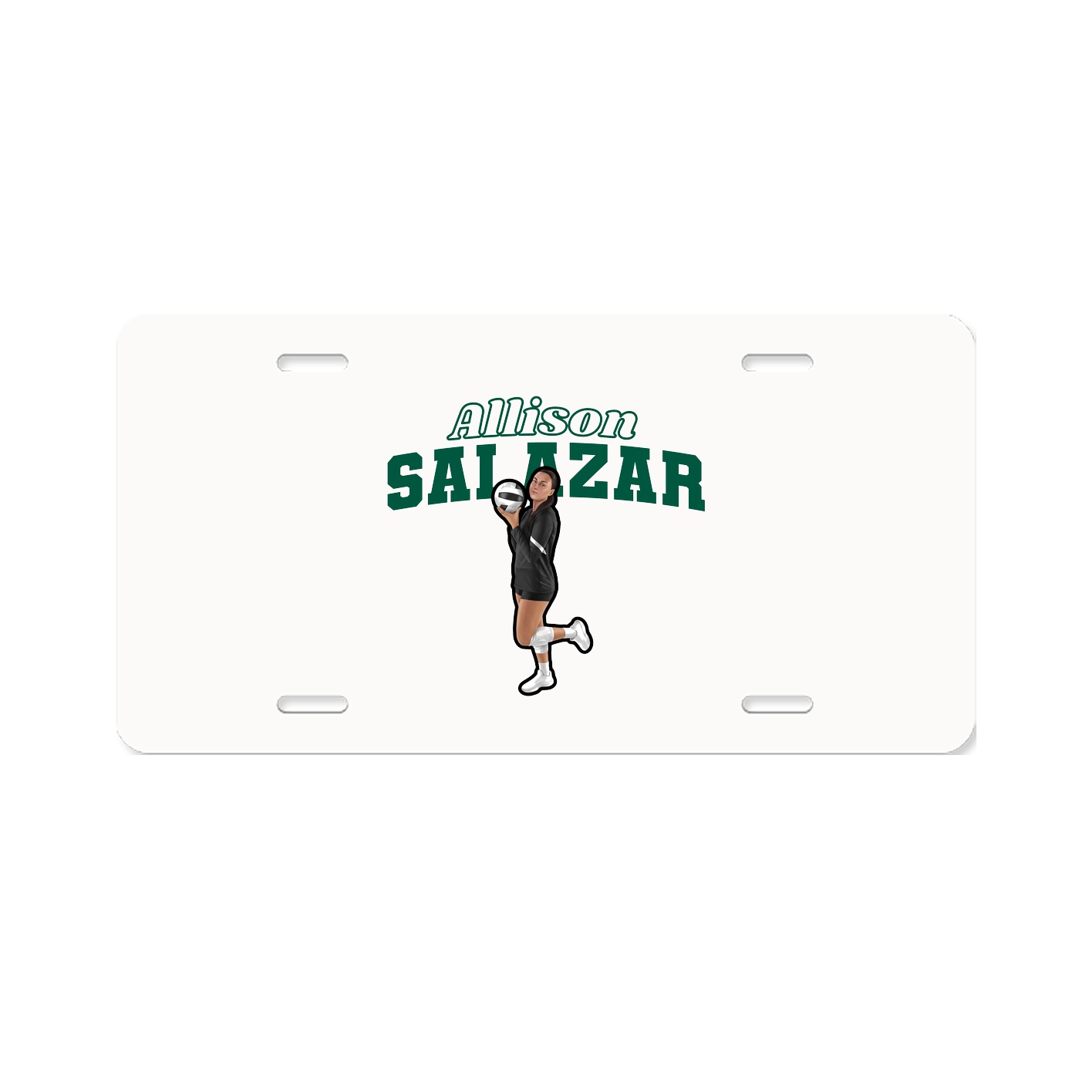 License Plate — Name Arch in Classic