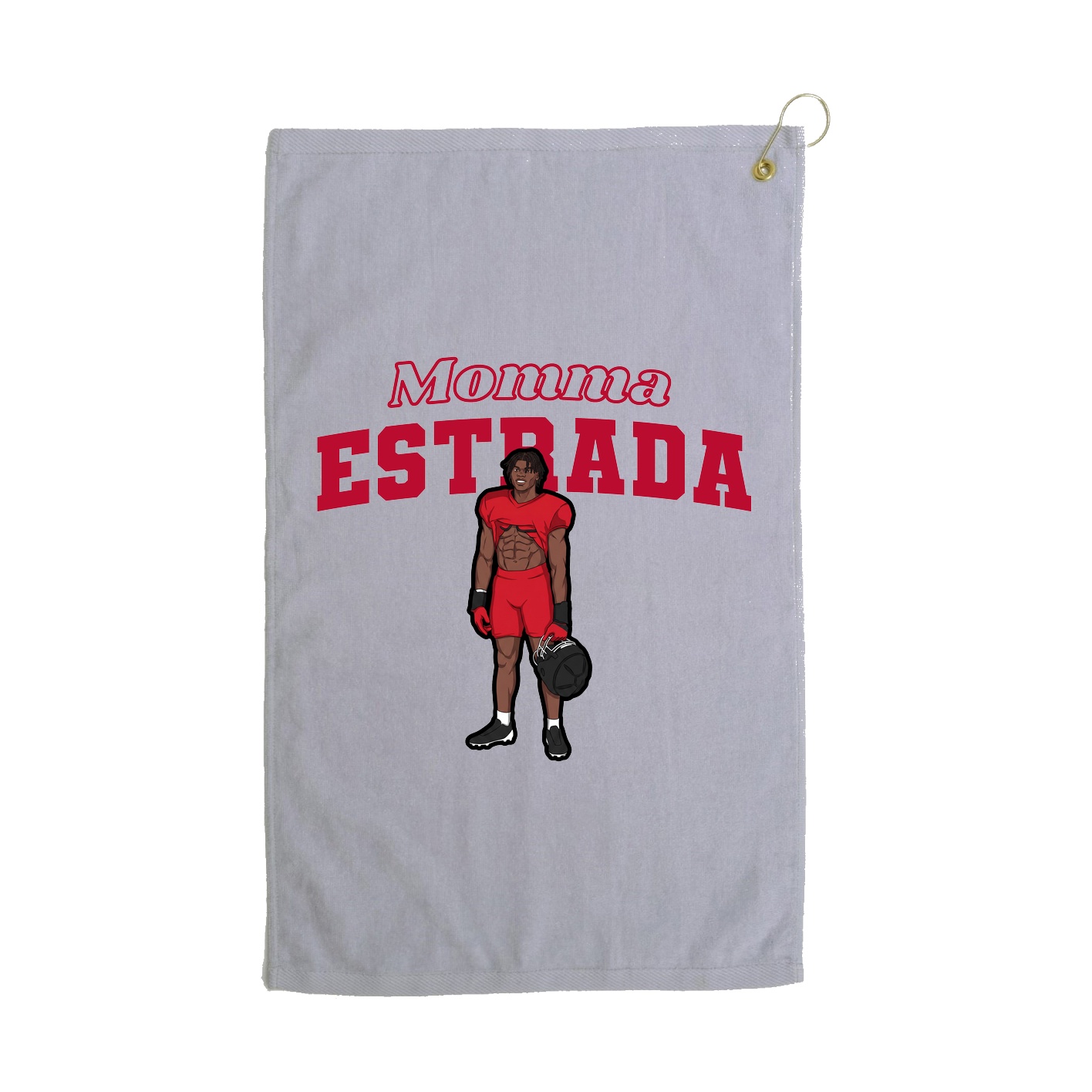 Golf Towel — Mothers Day Block in Grey