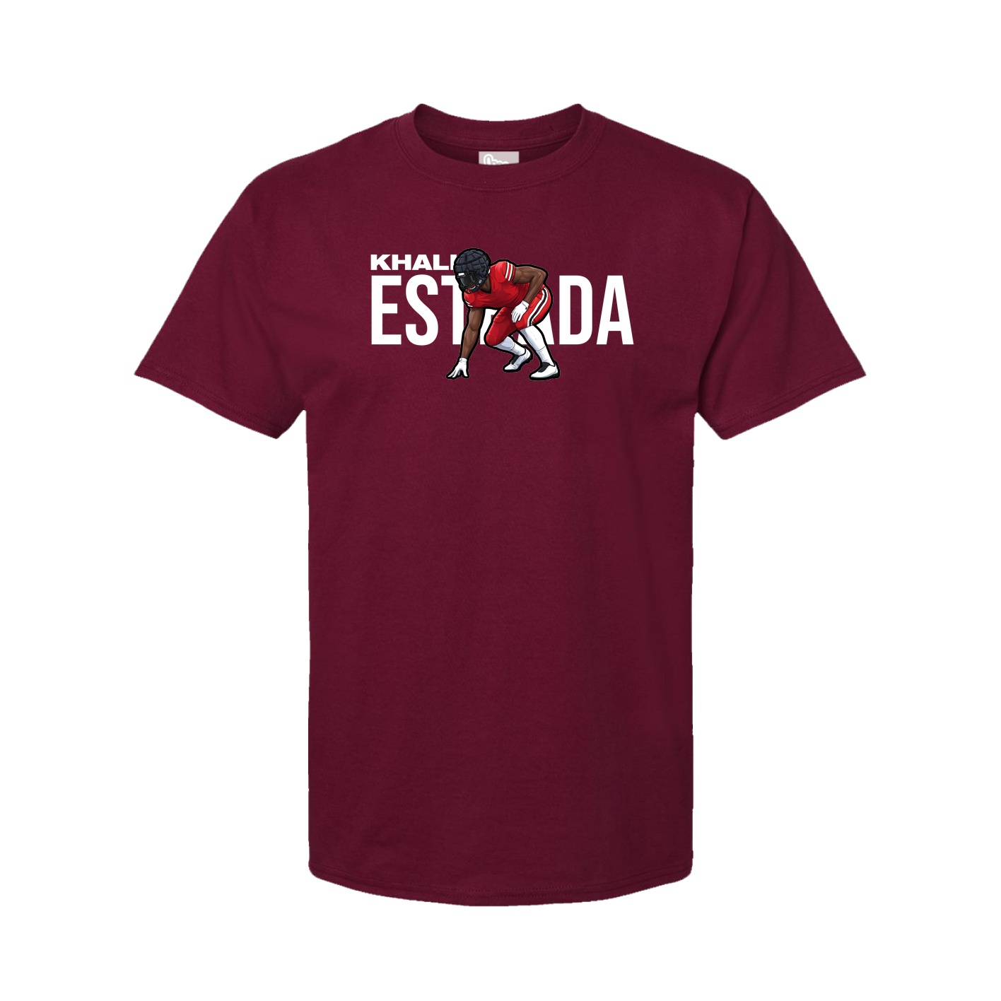 Youth Tee — Player Name in Cardinal