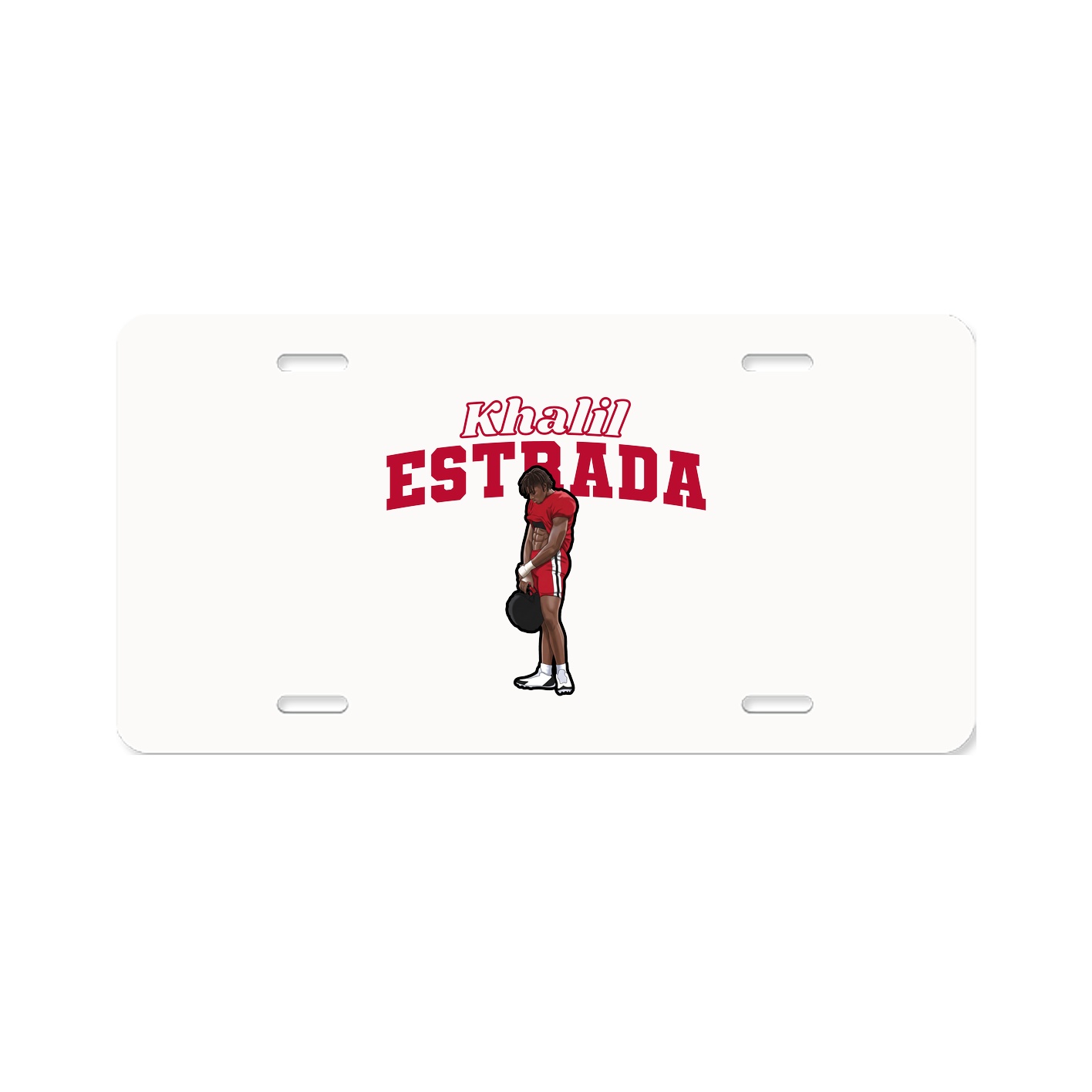 License Plate — Name Arch in Classic