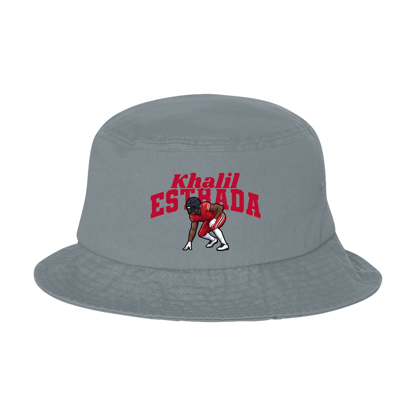 Bucket Cap — Signature Arch in Grey