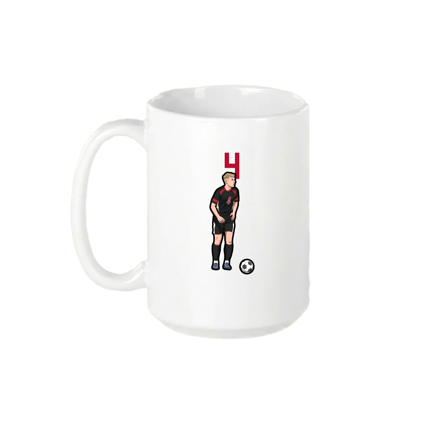 15oz Coffee Mug — Number Top in White