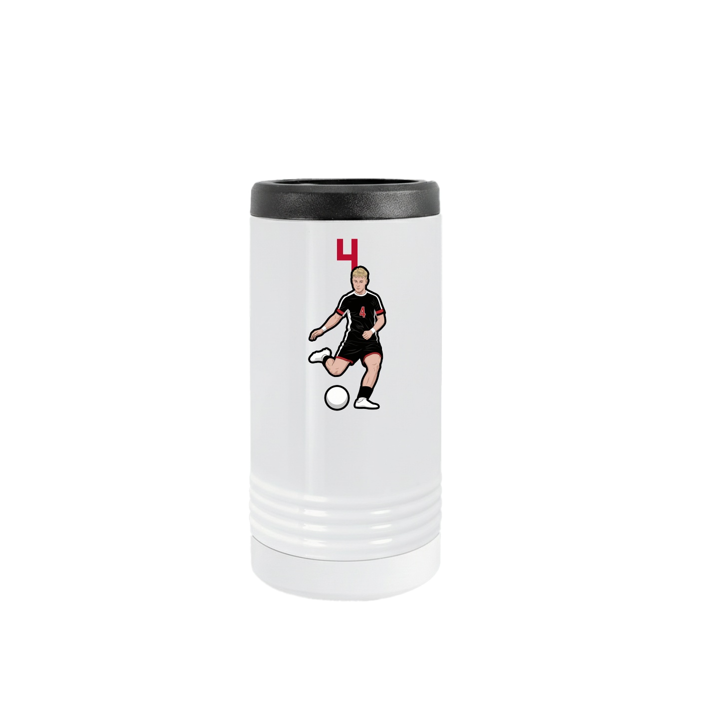 Slim Beverage Holder — Number Top in White