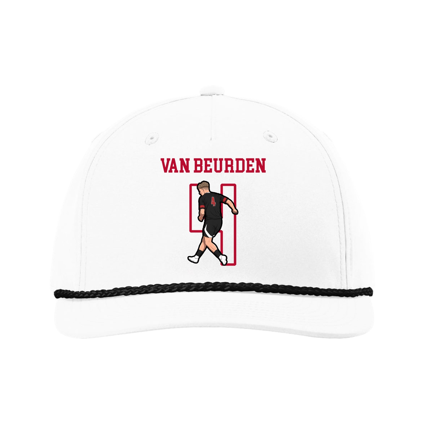 Five-Panel Classic Rope Cap — Shirsey in White