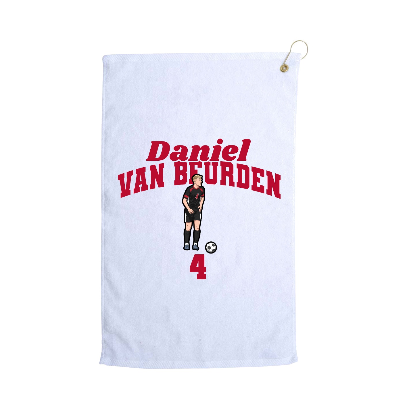 Golf Towel — Signature Arch in White