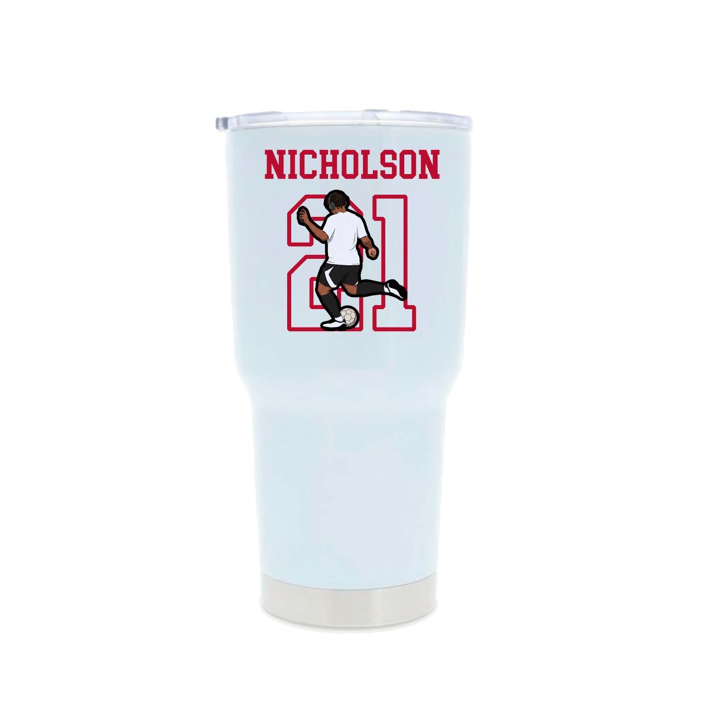 30oz Stainless Steel Tumbler — Shirsey in White