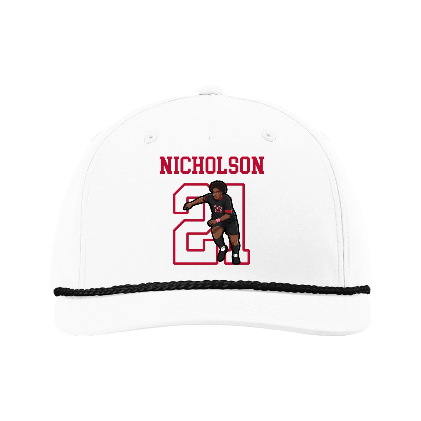 Five-Panel Classic Rope Cap — Shirsey in White