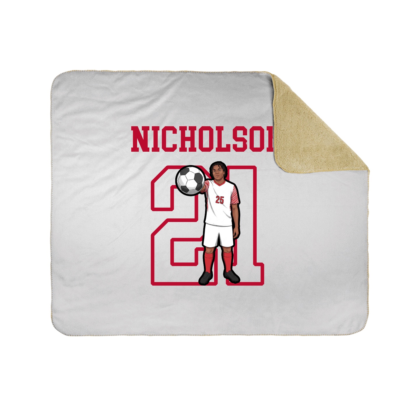 Throw Blanket — Shirsey in White
