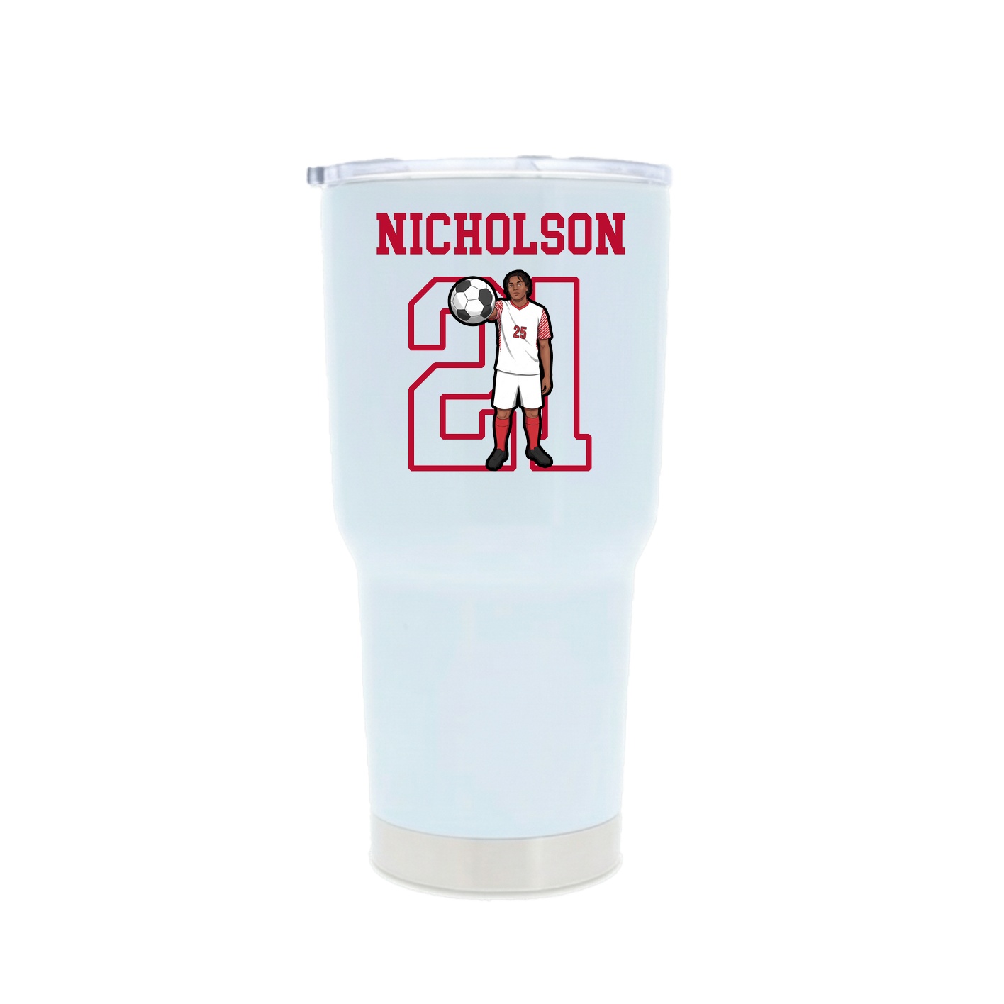 30oz Stainless Steel Tumbler — Shirsey in White