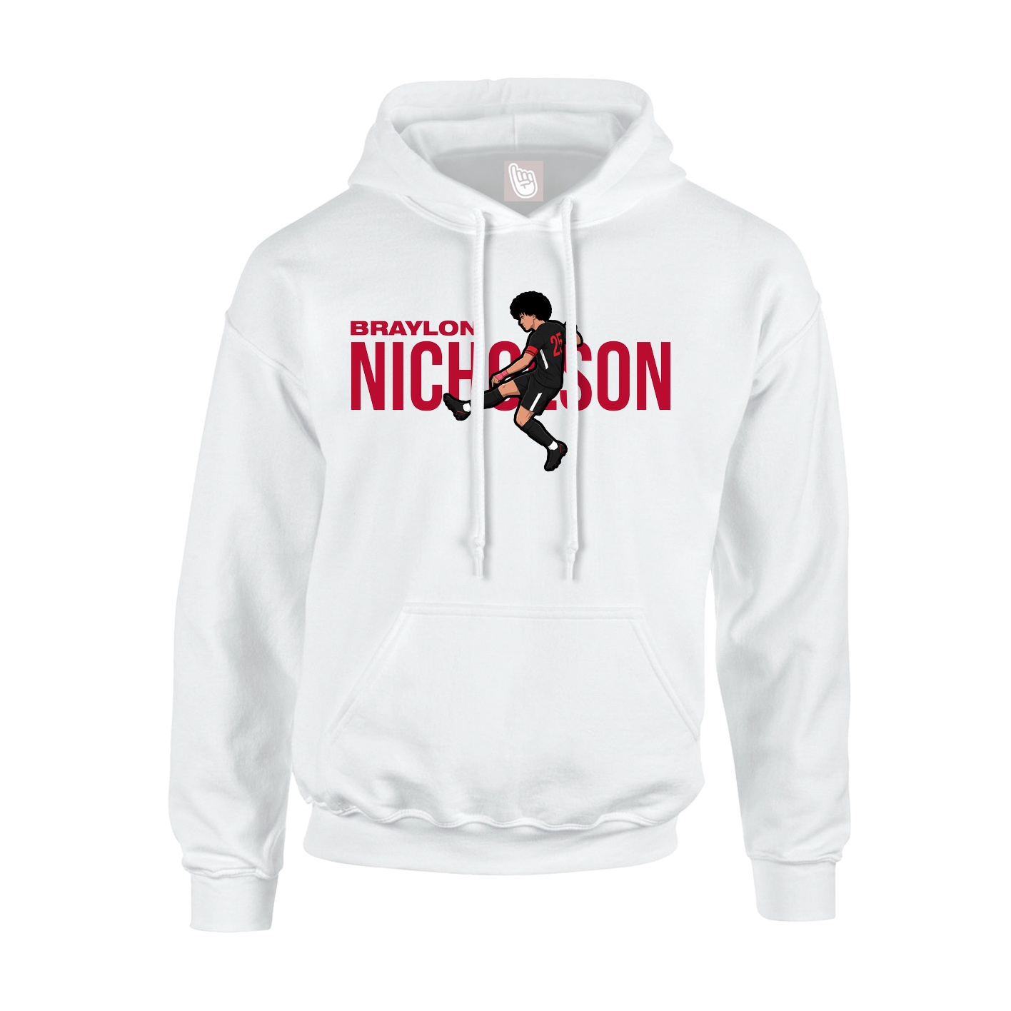 Hoodie — Player Name in White