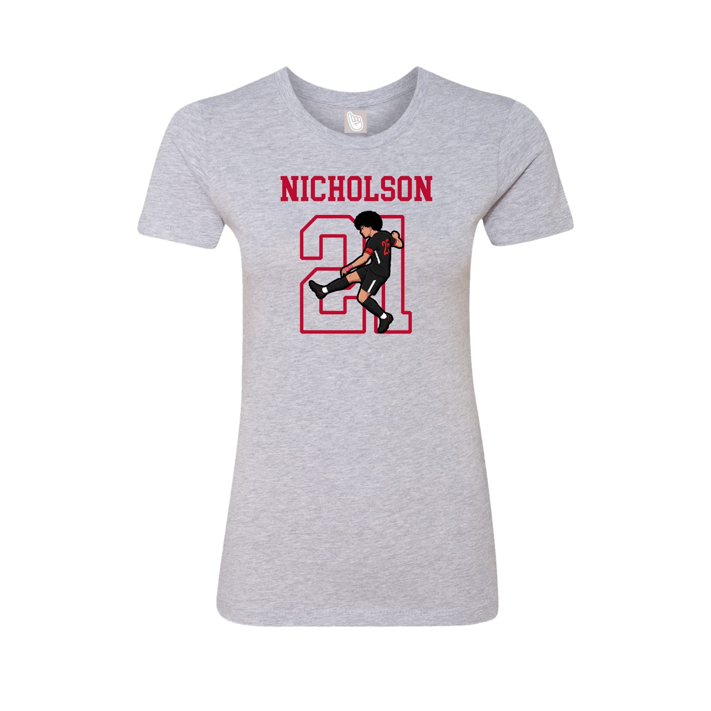 Fitted Women's Tee — Shirsey in Grey