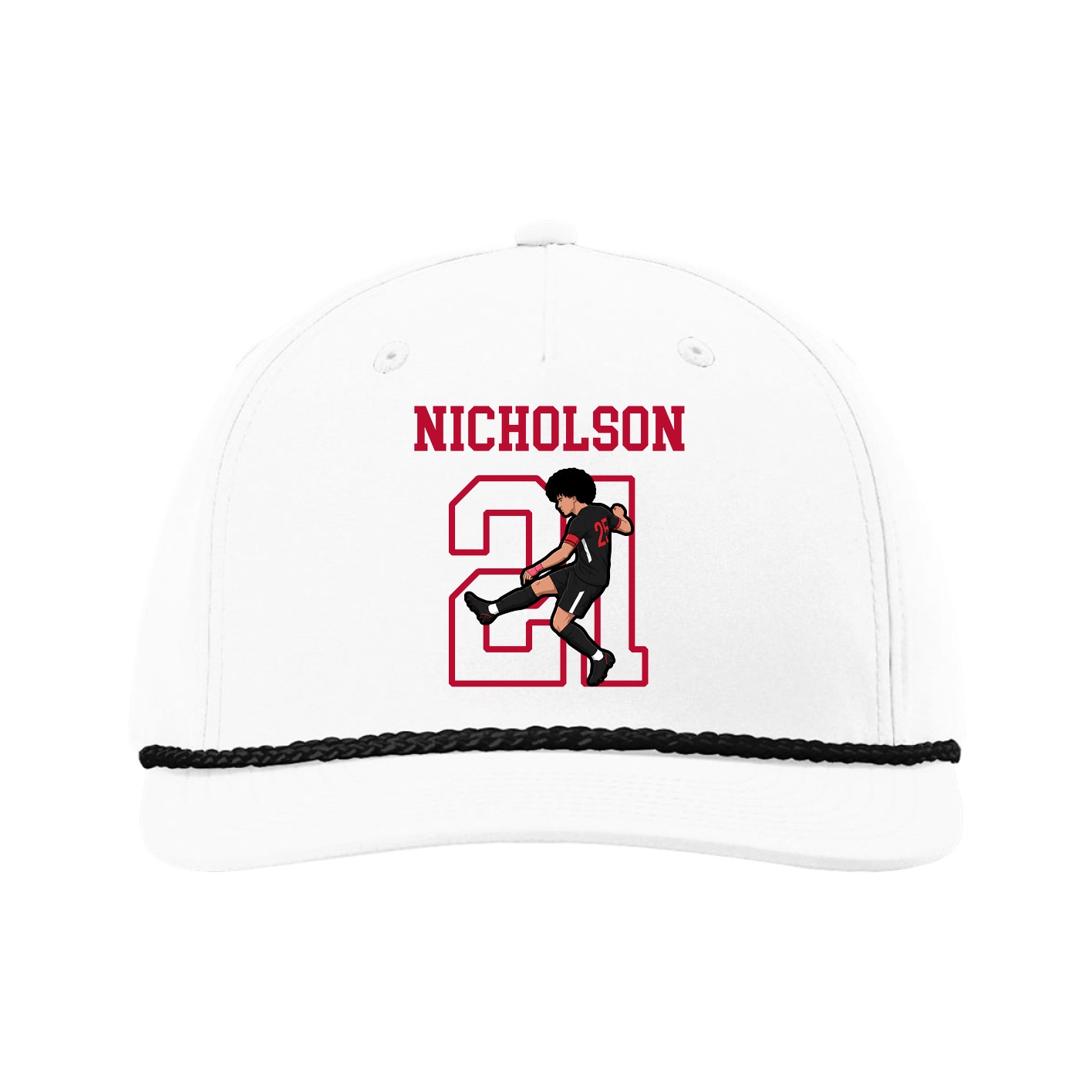 Five-Panel Classic Rope Cap — Shirsey in White