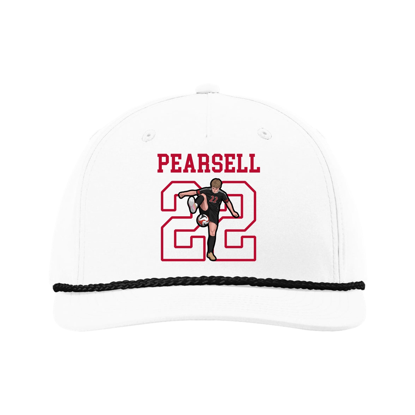 Five-Panel Classic Rope Cap — Shirsey in White