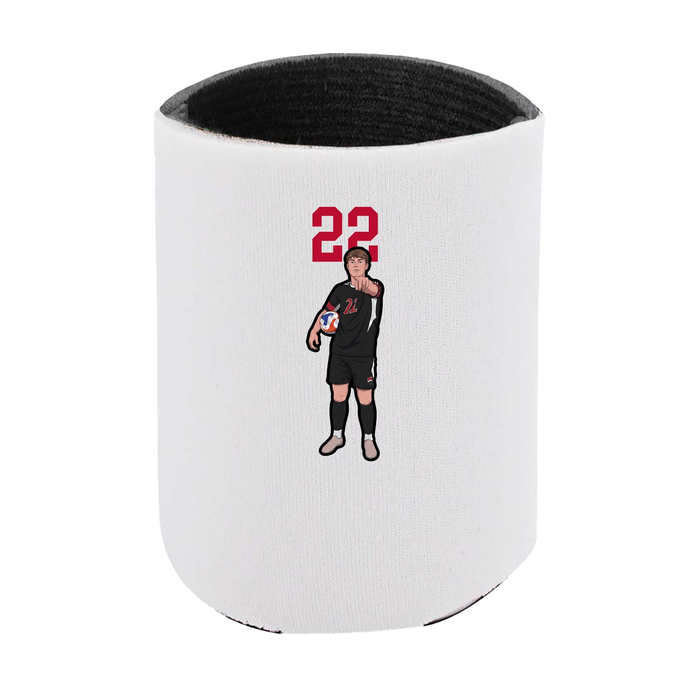 Can Holder — Number Top in White