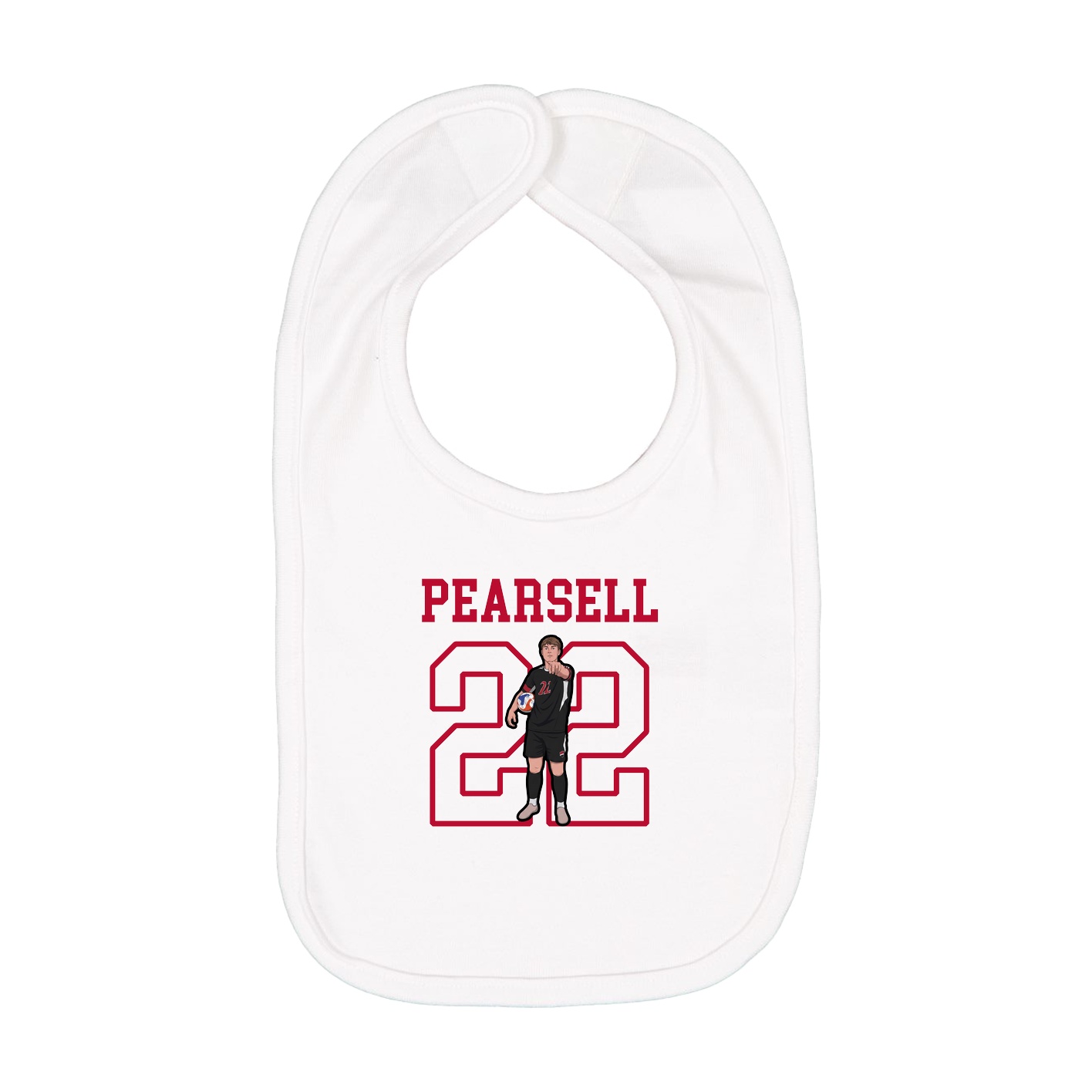 Infant Bib — Shirsey in White