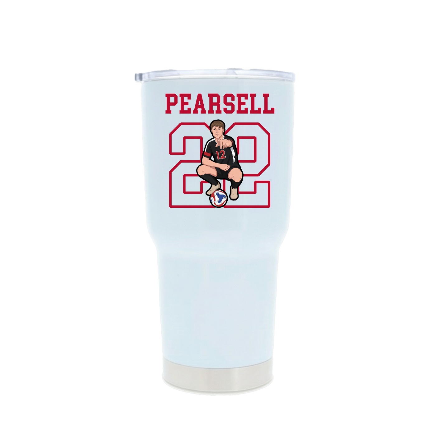 30oz Stainless Steel Tumbler — Shirsey in White