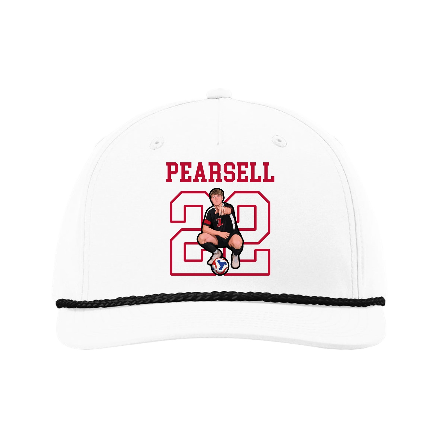Five-Panel Classic Rope Cap — Shirsey in White