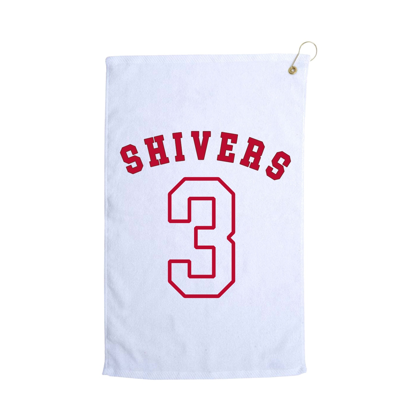 Golf Towel — Shirsey Arch in White