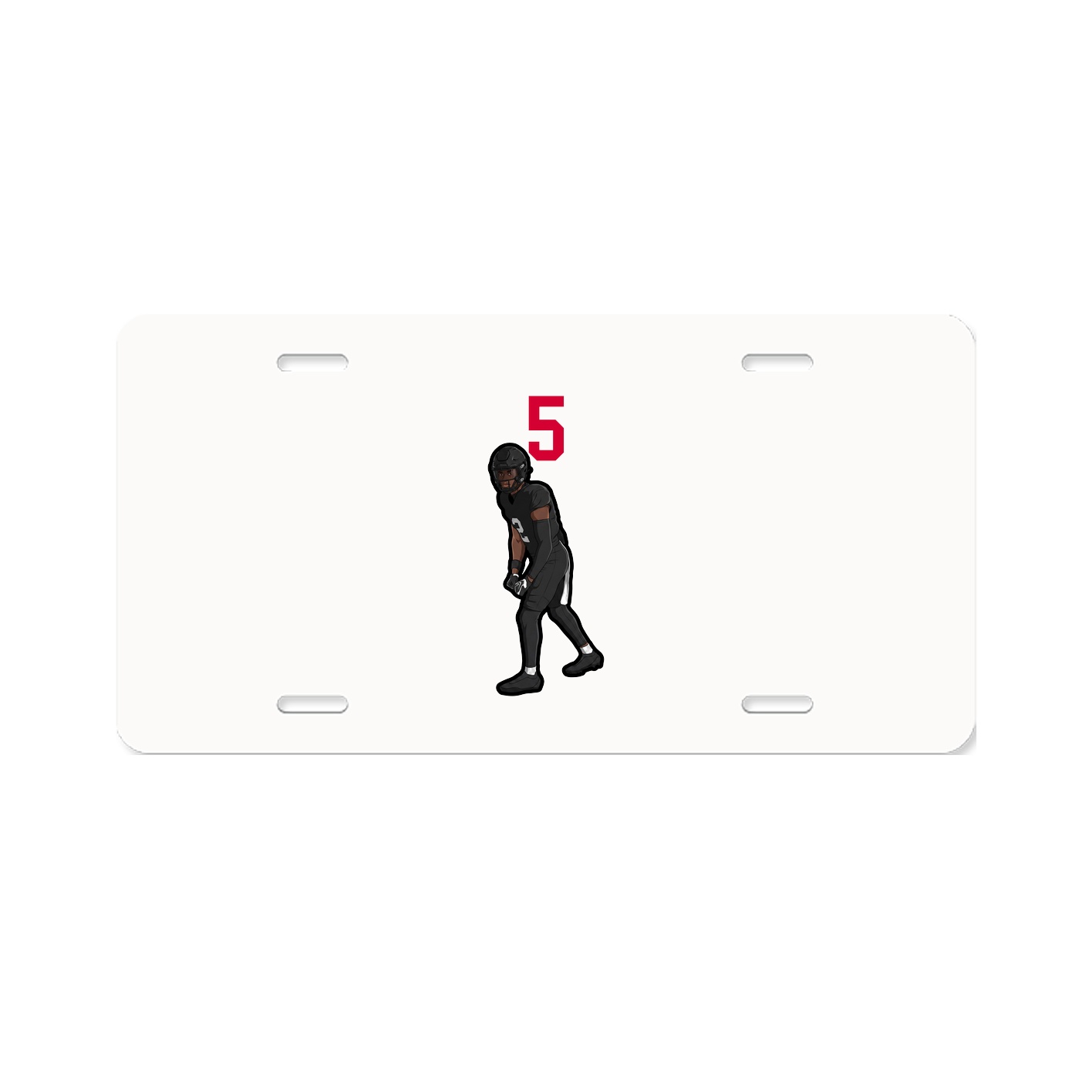 License Plate — Number Top in Classic