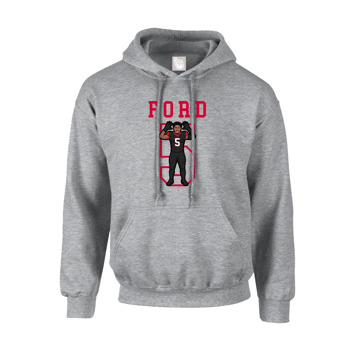 Hoodie — Shirsey in Grey