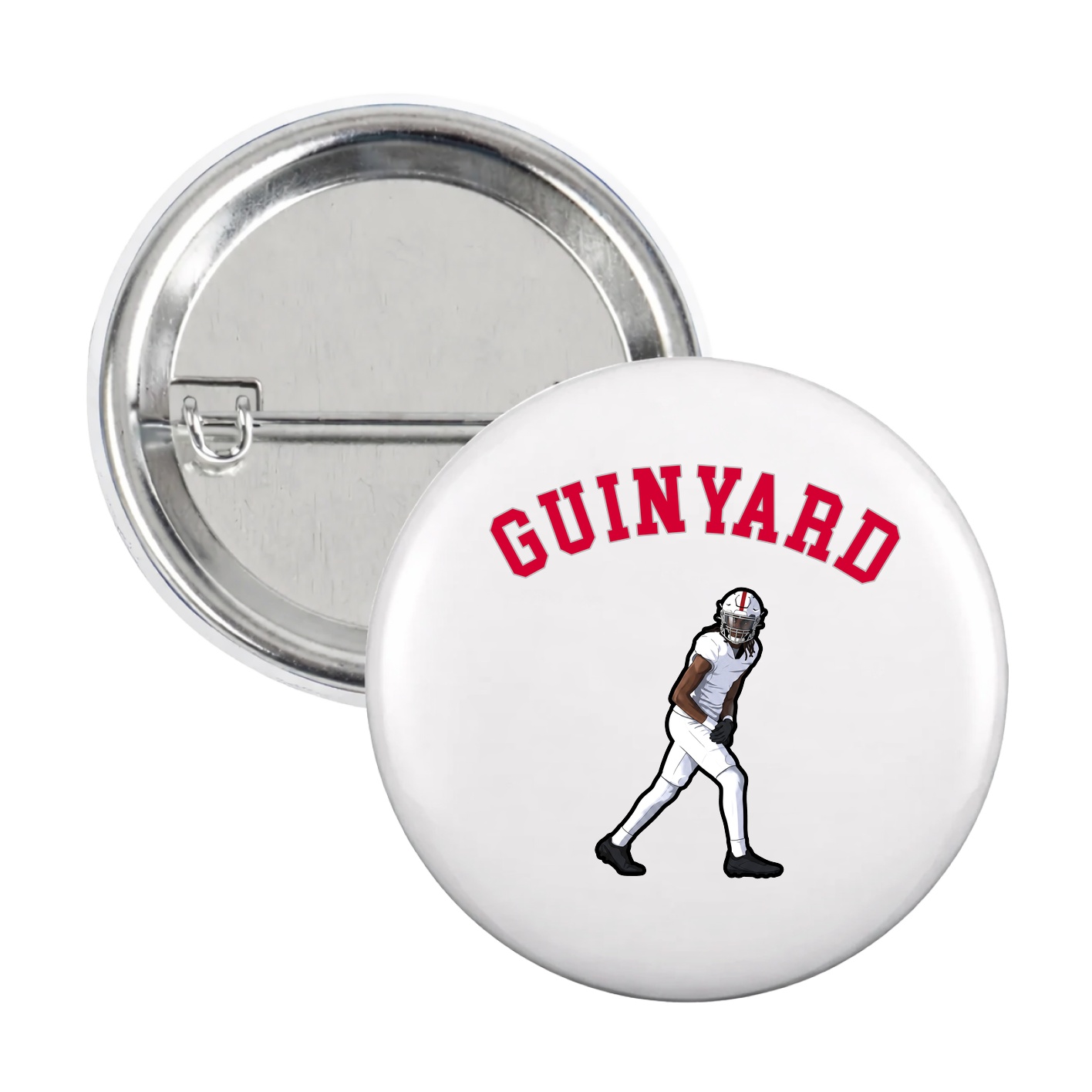 Game Day Button — Shirsey Arch in White