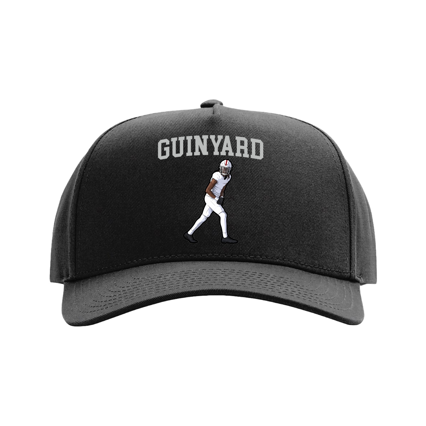 Full Fabric Five-Panel Champ Cap — Shirsey in Black