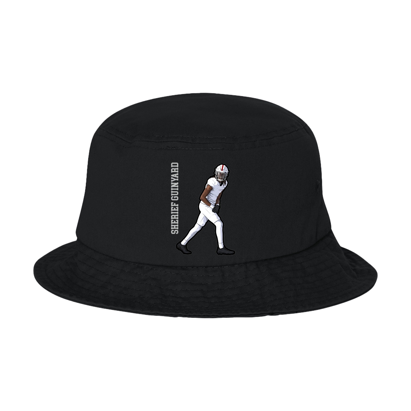 Bucket Cap — Name Vertical in Black
