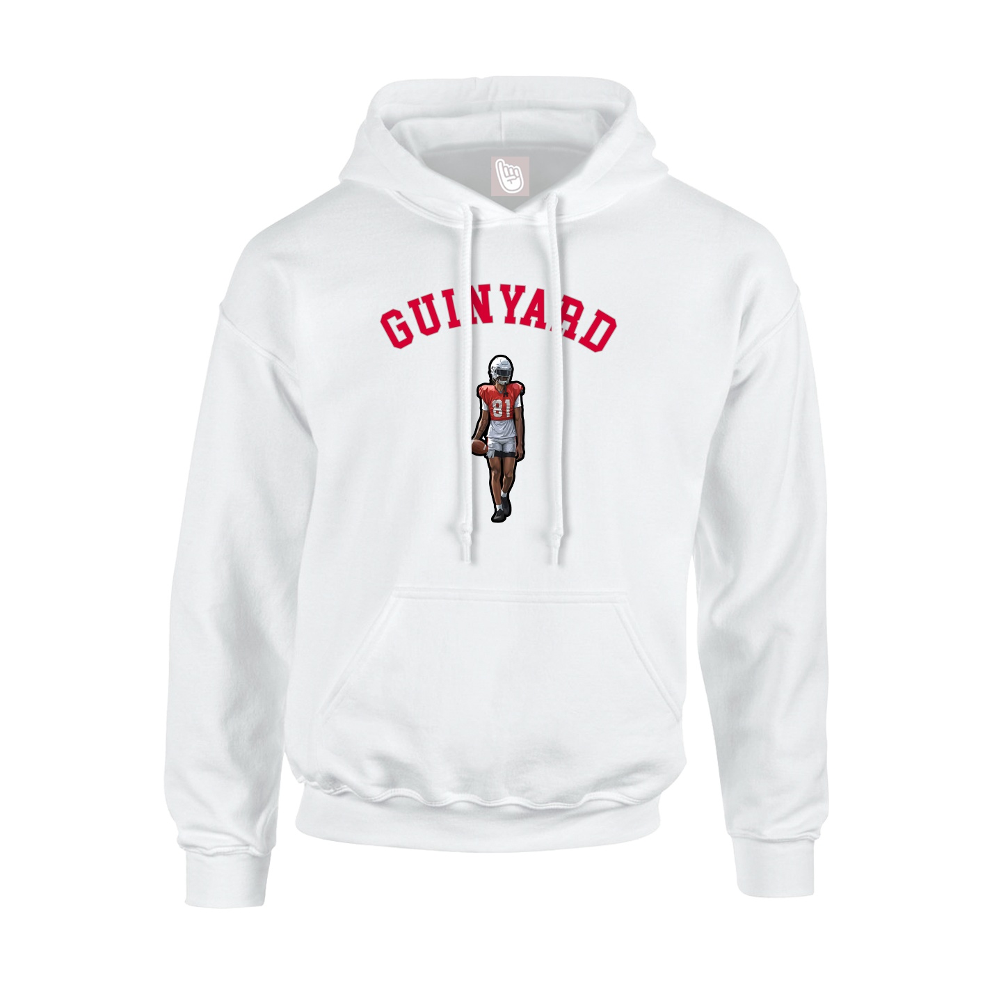 Hoodie — Shirsey Arch in White