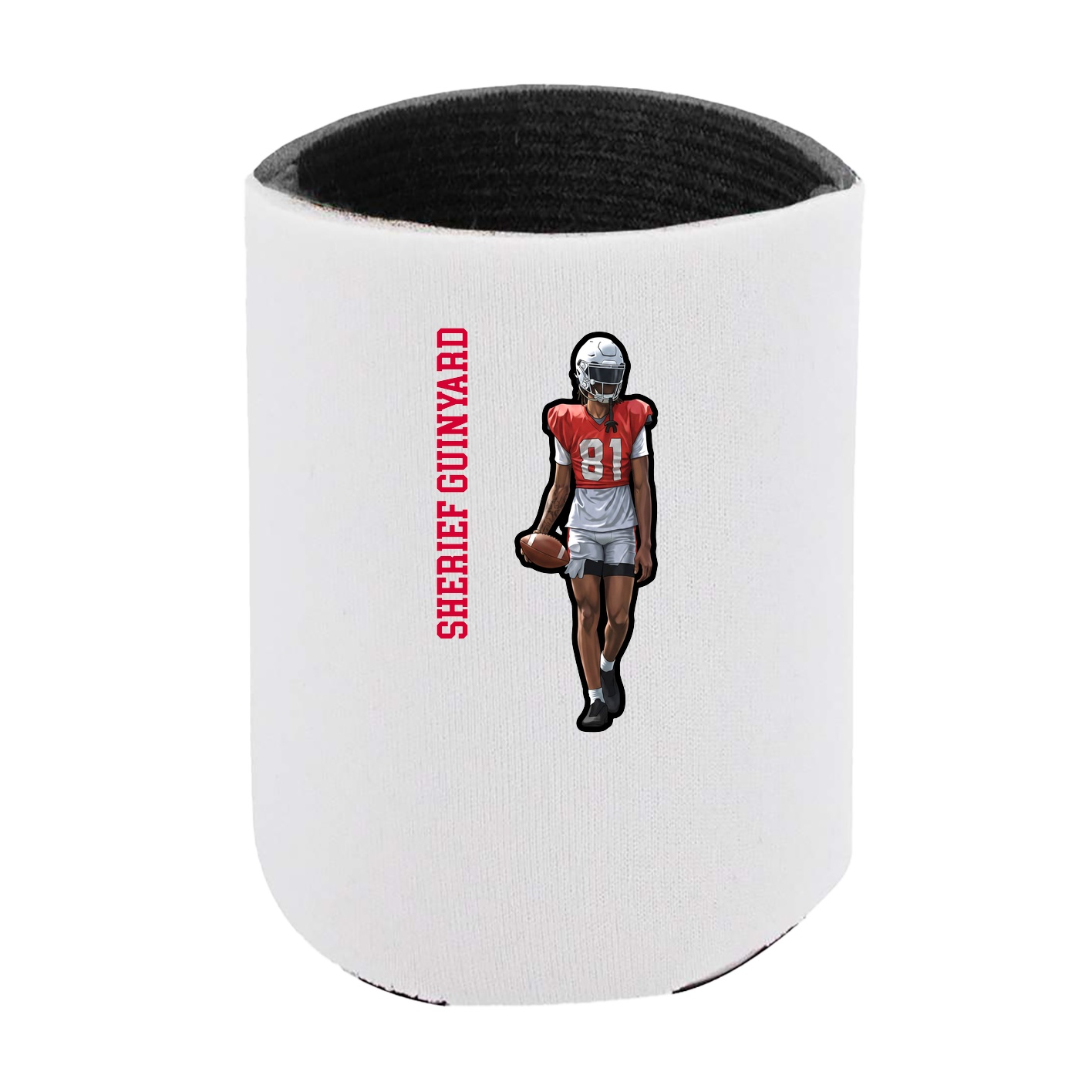 Can Holder — Name Vertical in White
