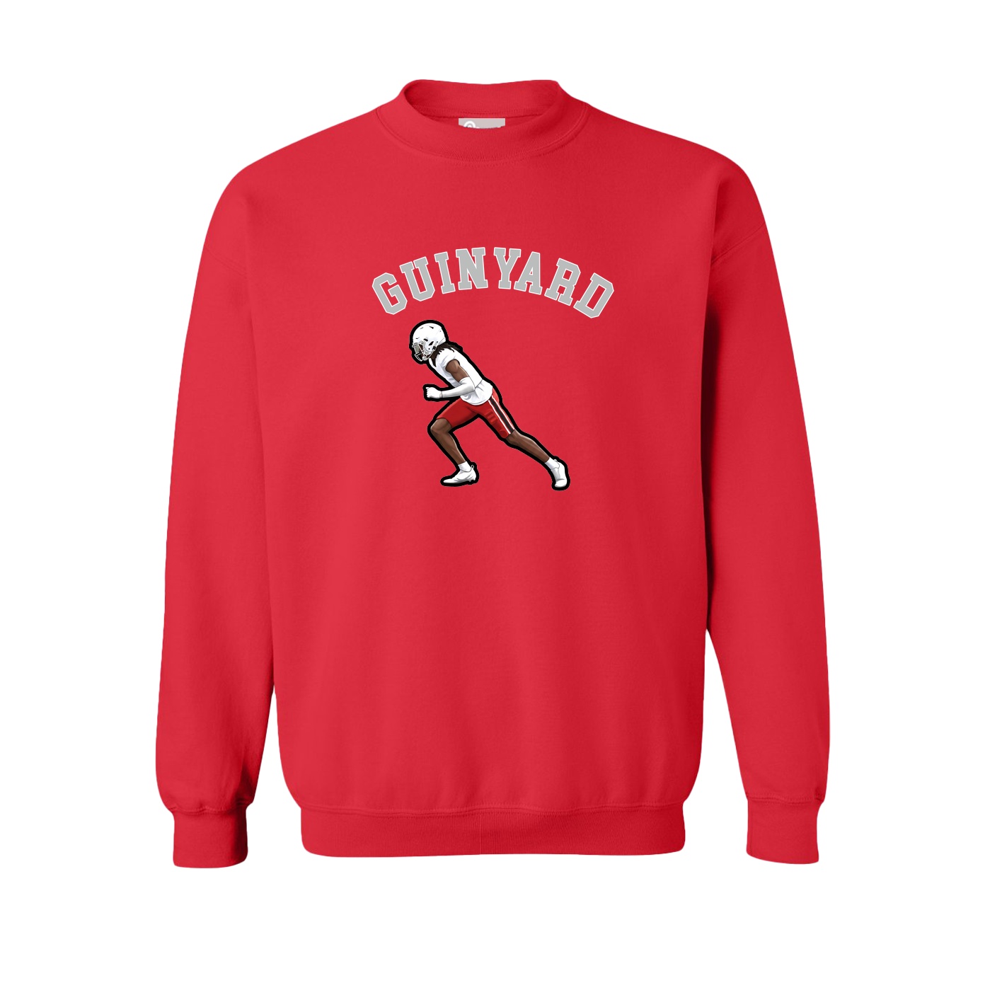 Fleece Crew — Shirsey Arch in Red