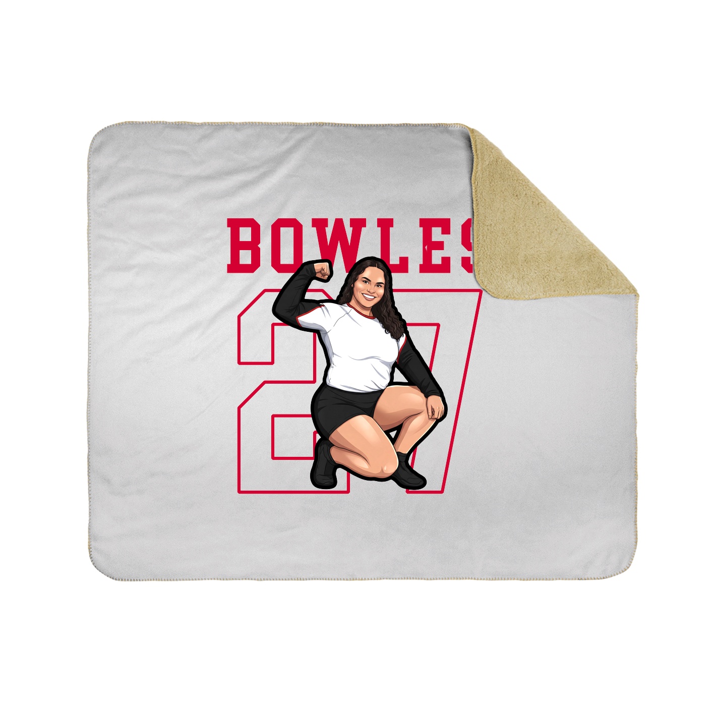 50x60 Sherpa Lined Throw Blanket