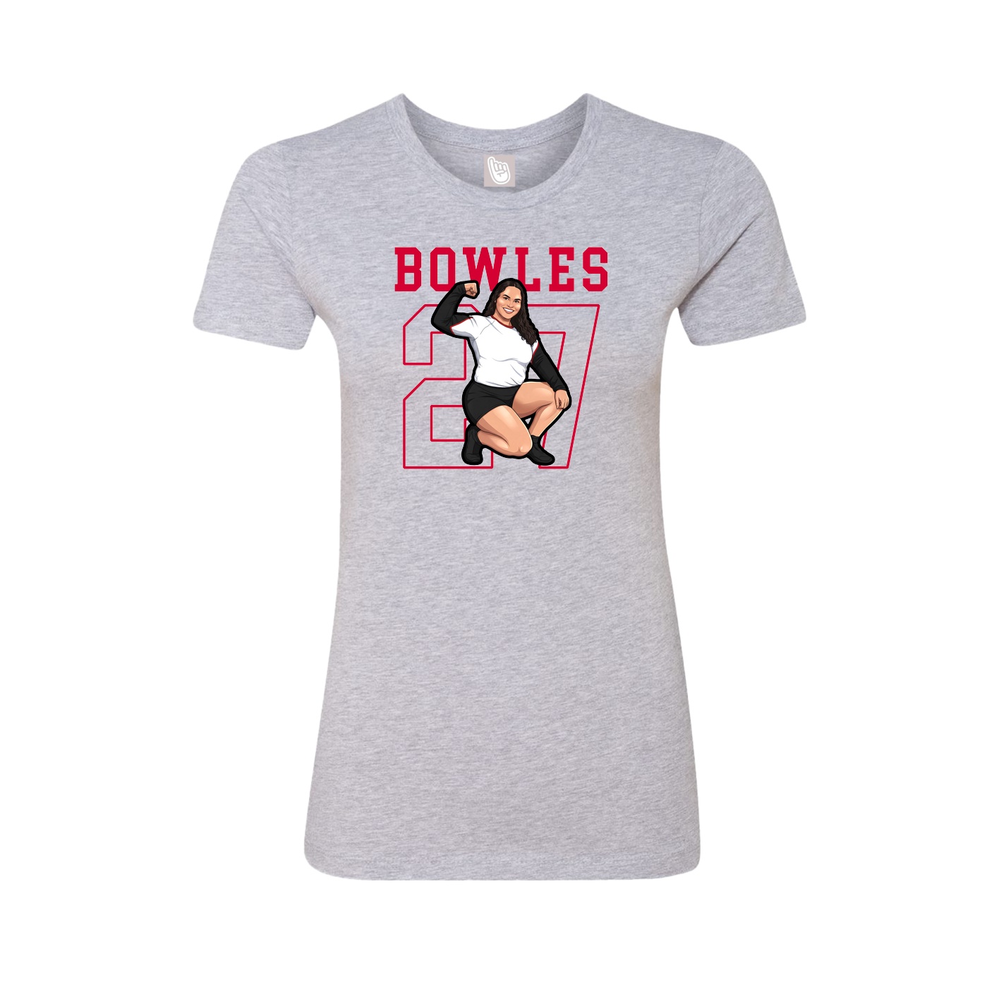 Fitted Women's Tee — Classic in Grey