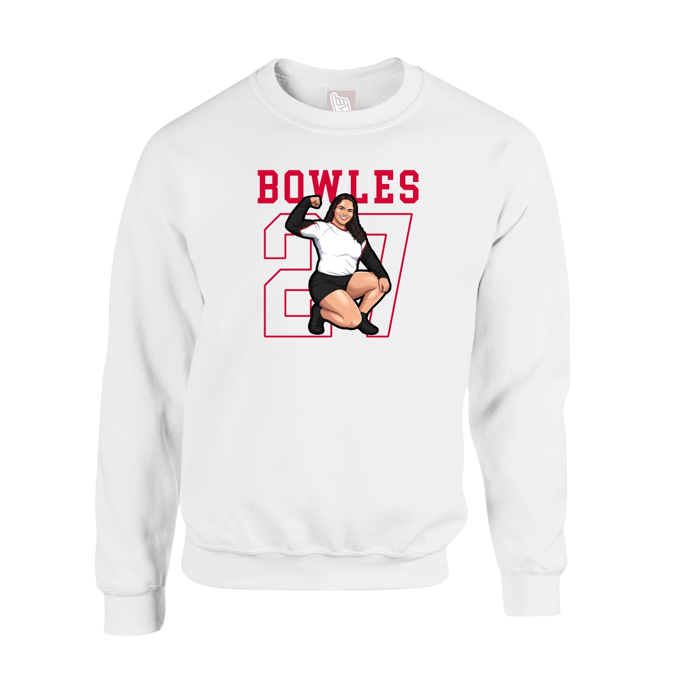 Fleece Crew — Classic in White