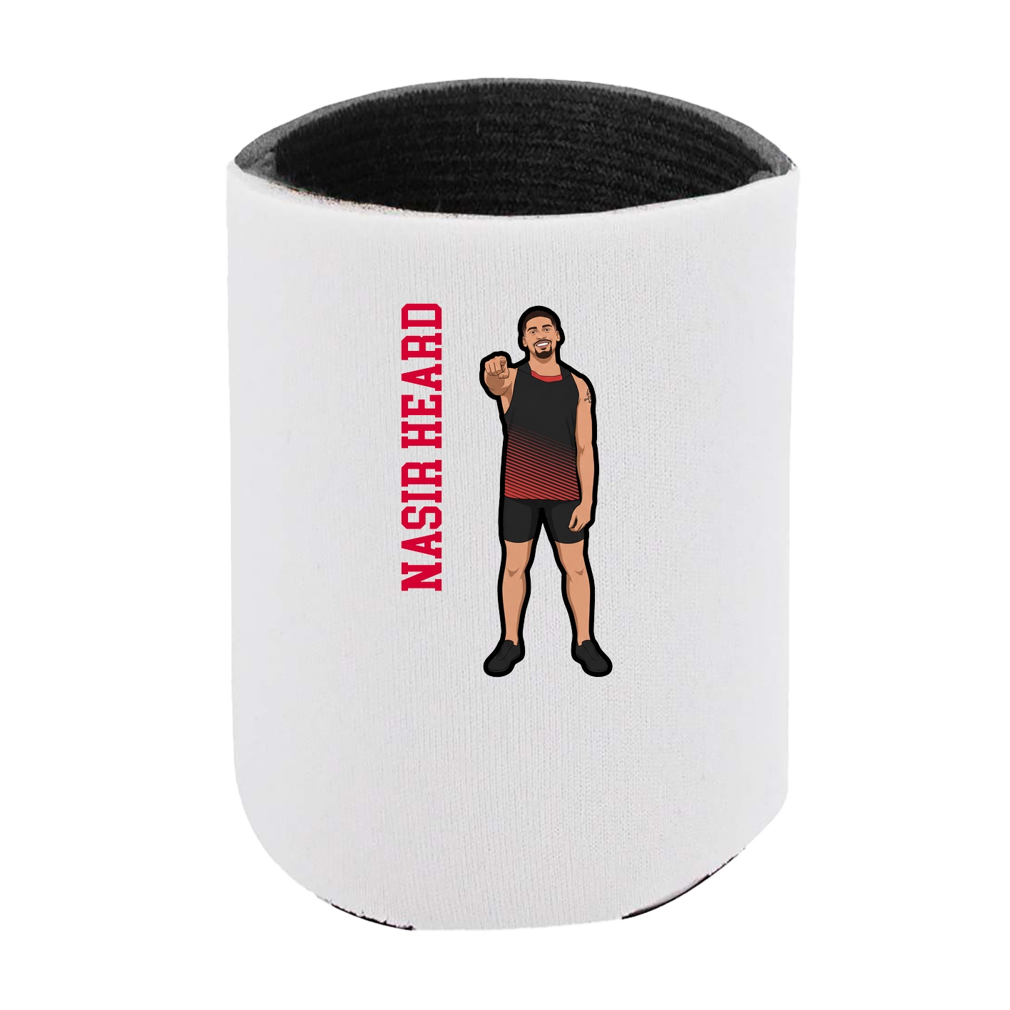 Can Holder — Name Vertical in White