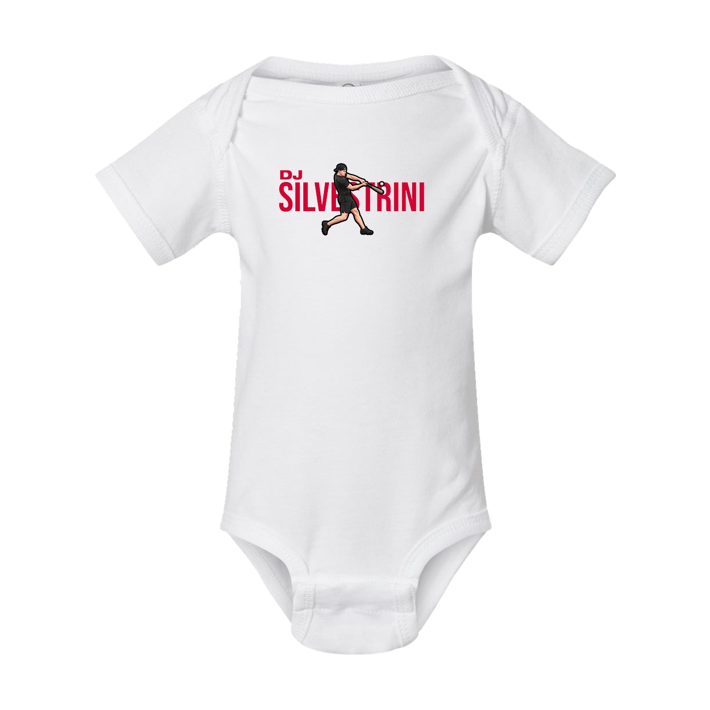 Baby Onesie — Player Name in White