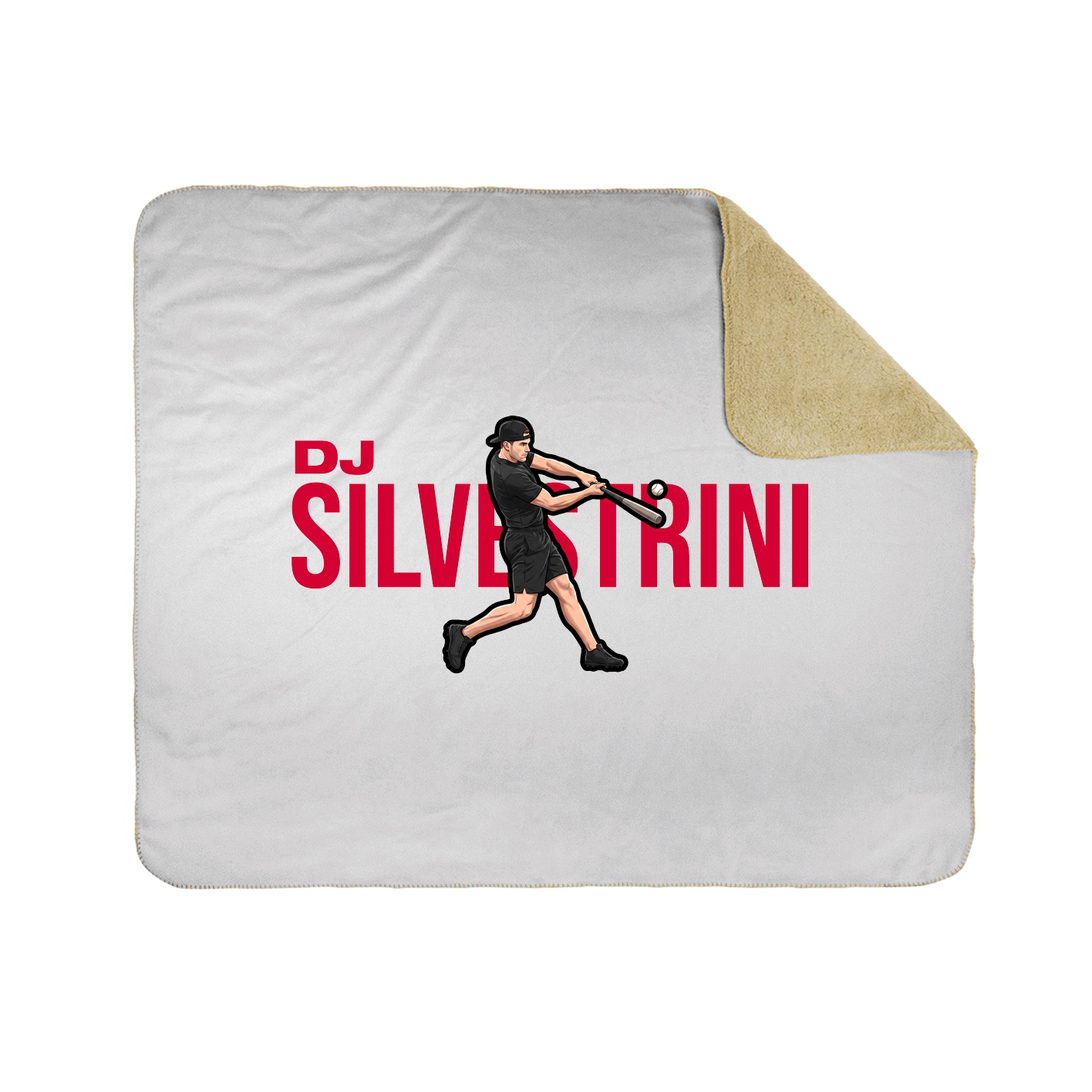 Throw Blanket — Player Name in White
