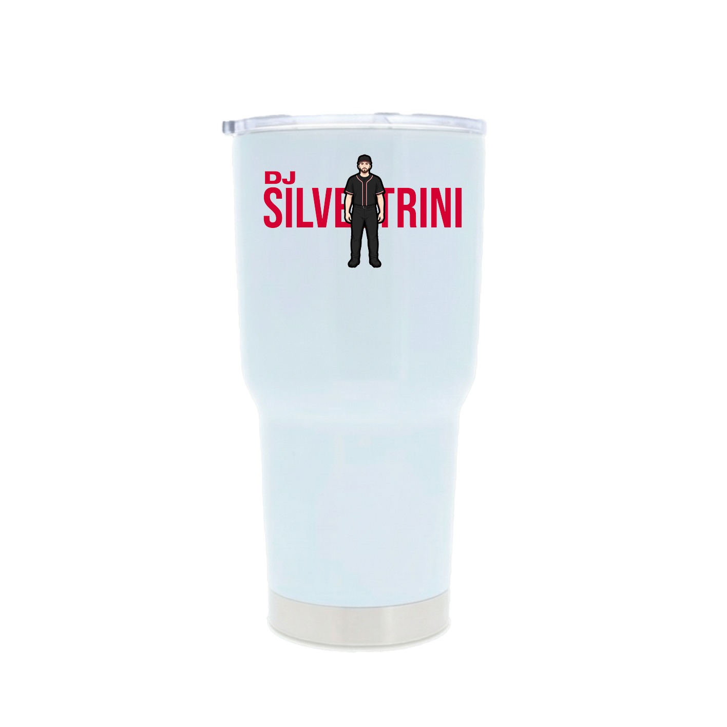 30oz Stainless Steel Tumbler — Player Name in White