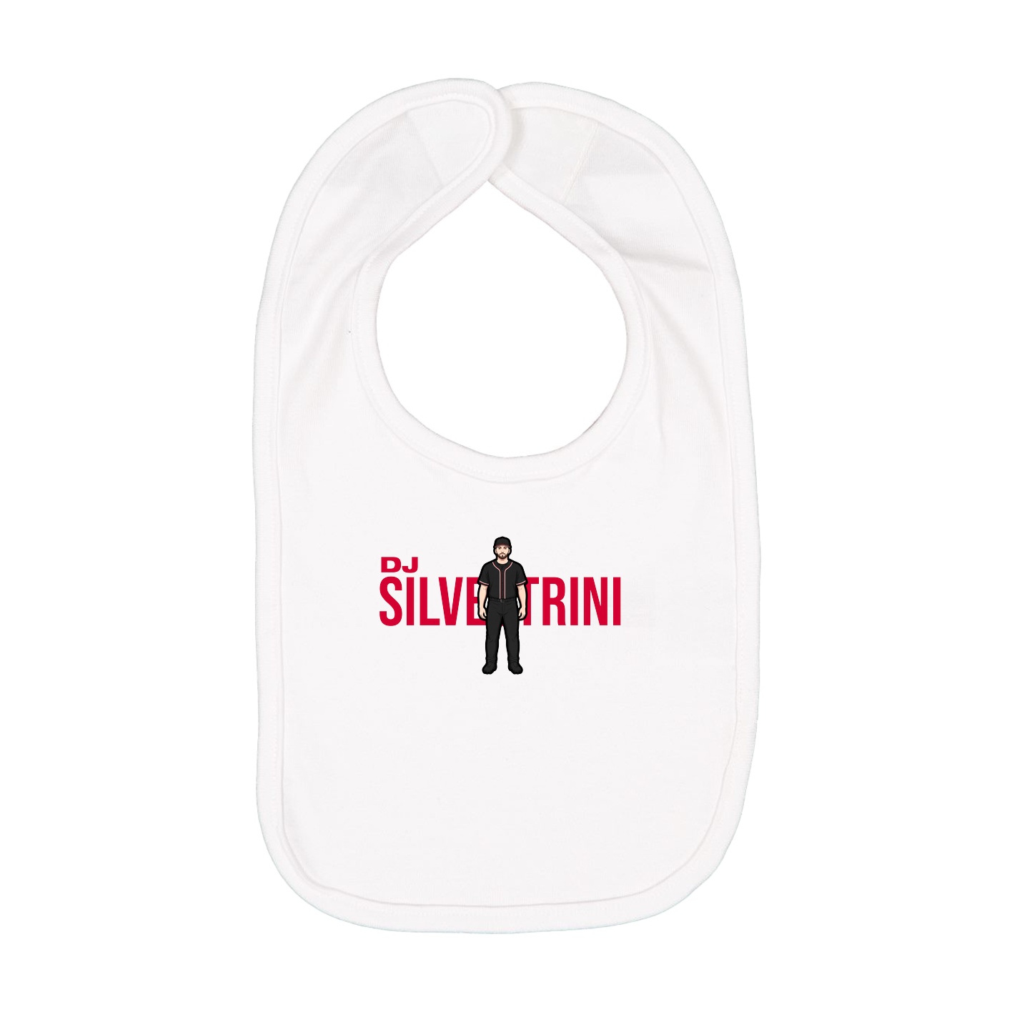 Infant Bib — Player Name in White