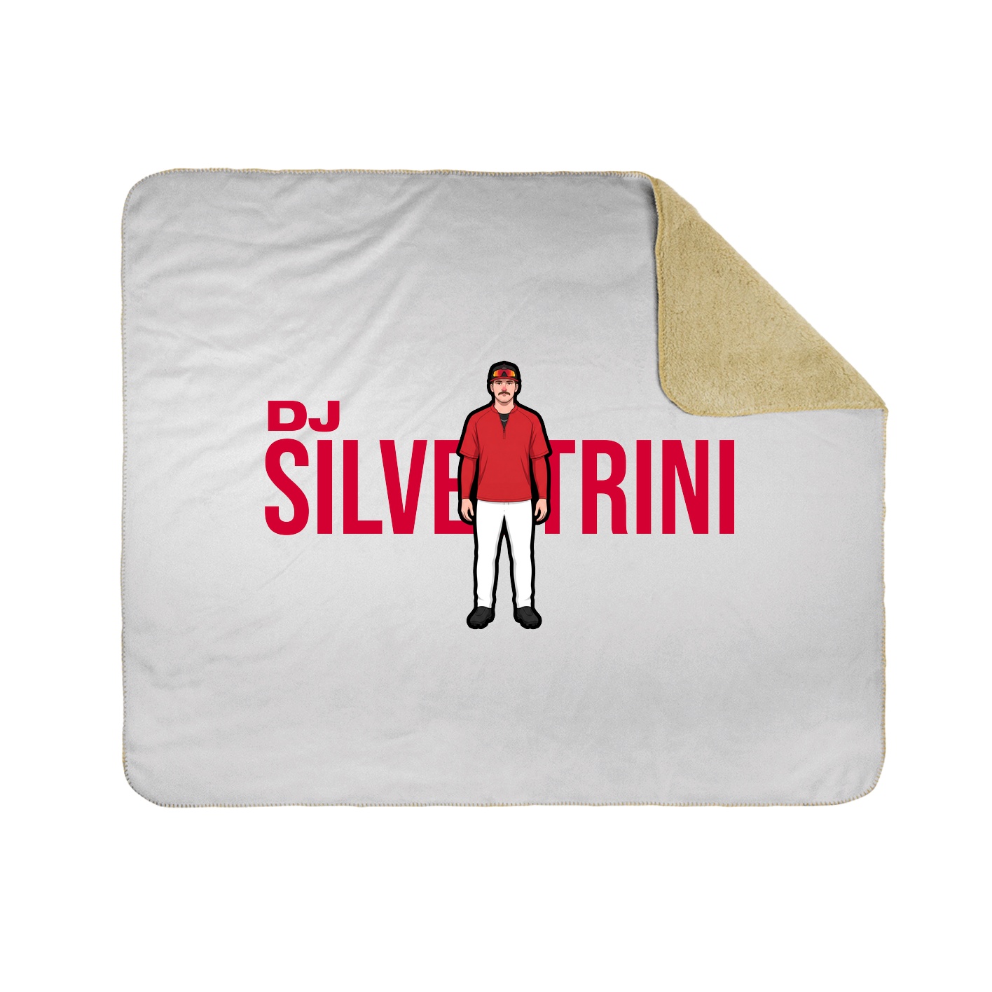 Throw Blanket — Player Name in White