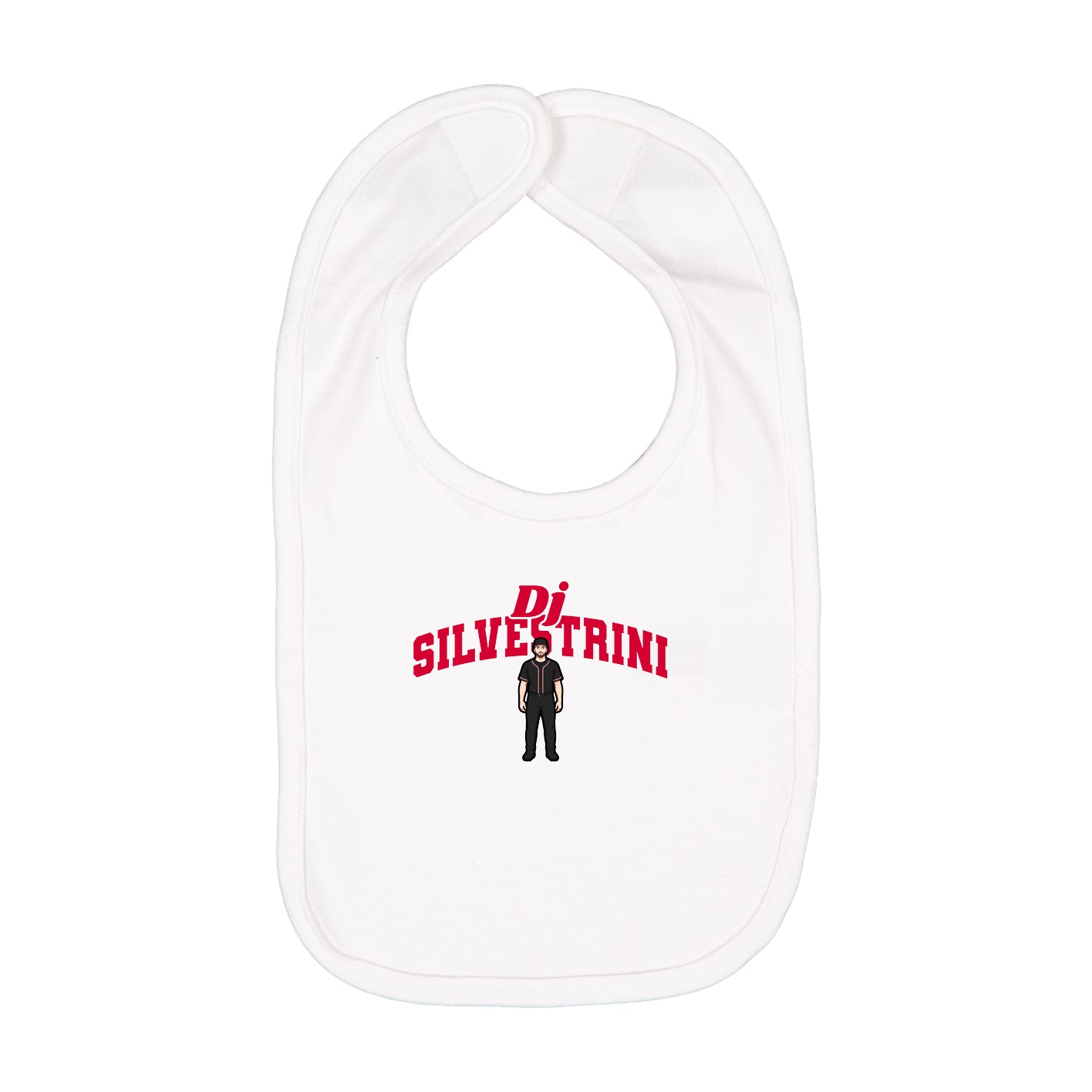 Infant Bib — Signature Arch in White