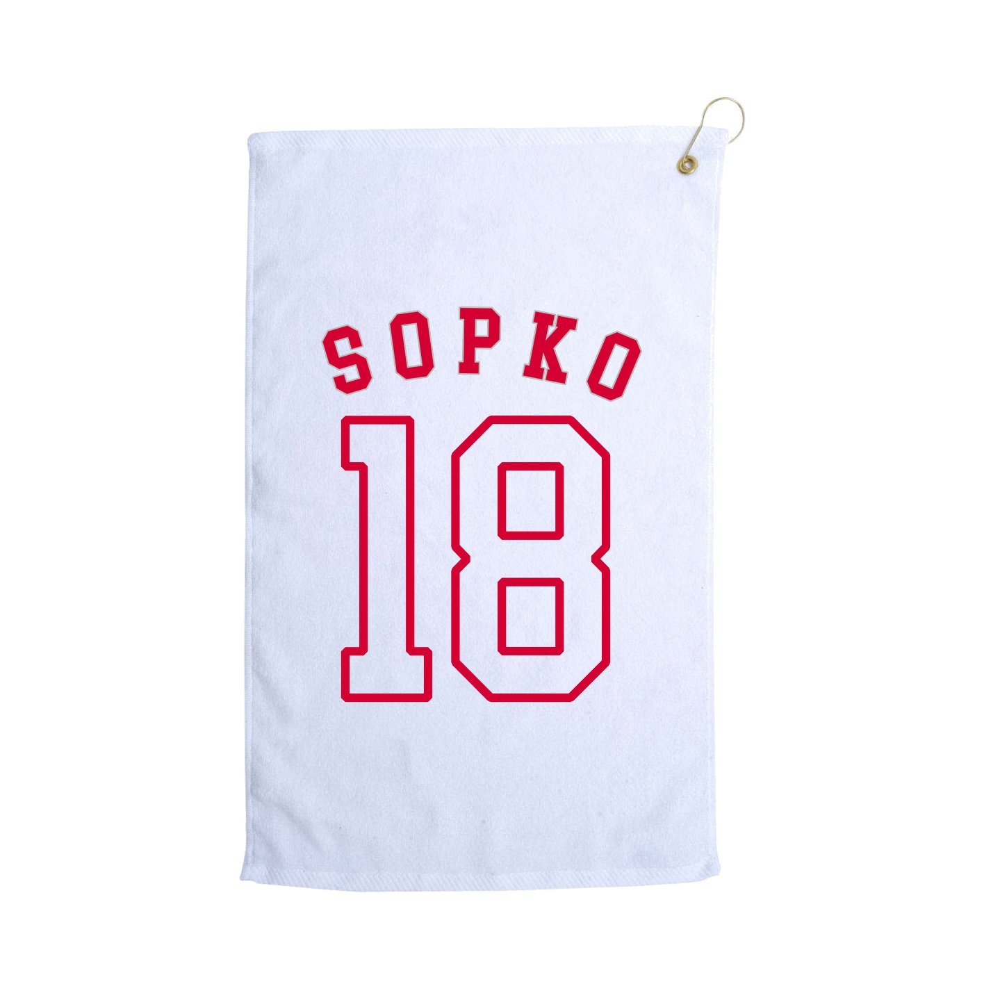 Golf Towel — Shirsey Arch in White