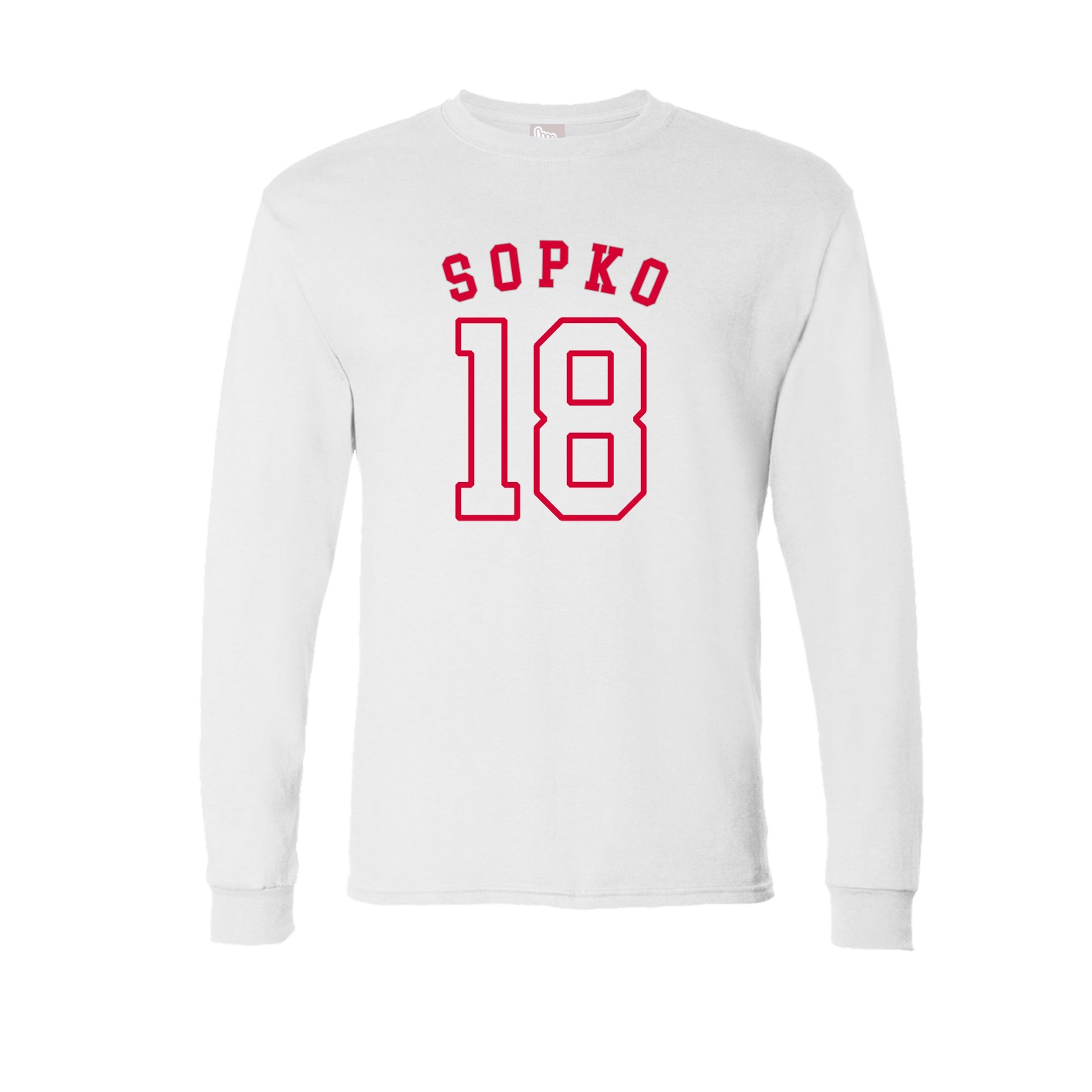Long Sleeve Tee — Shirsey Arch in White