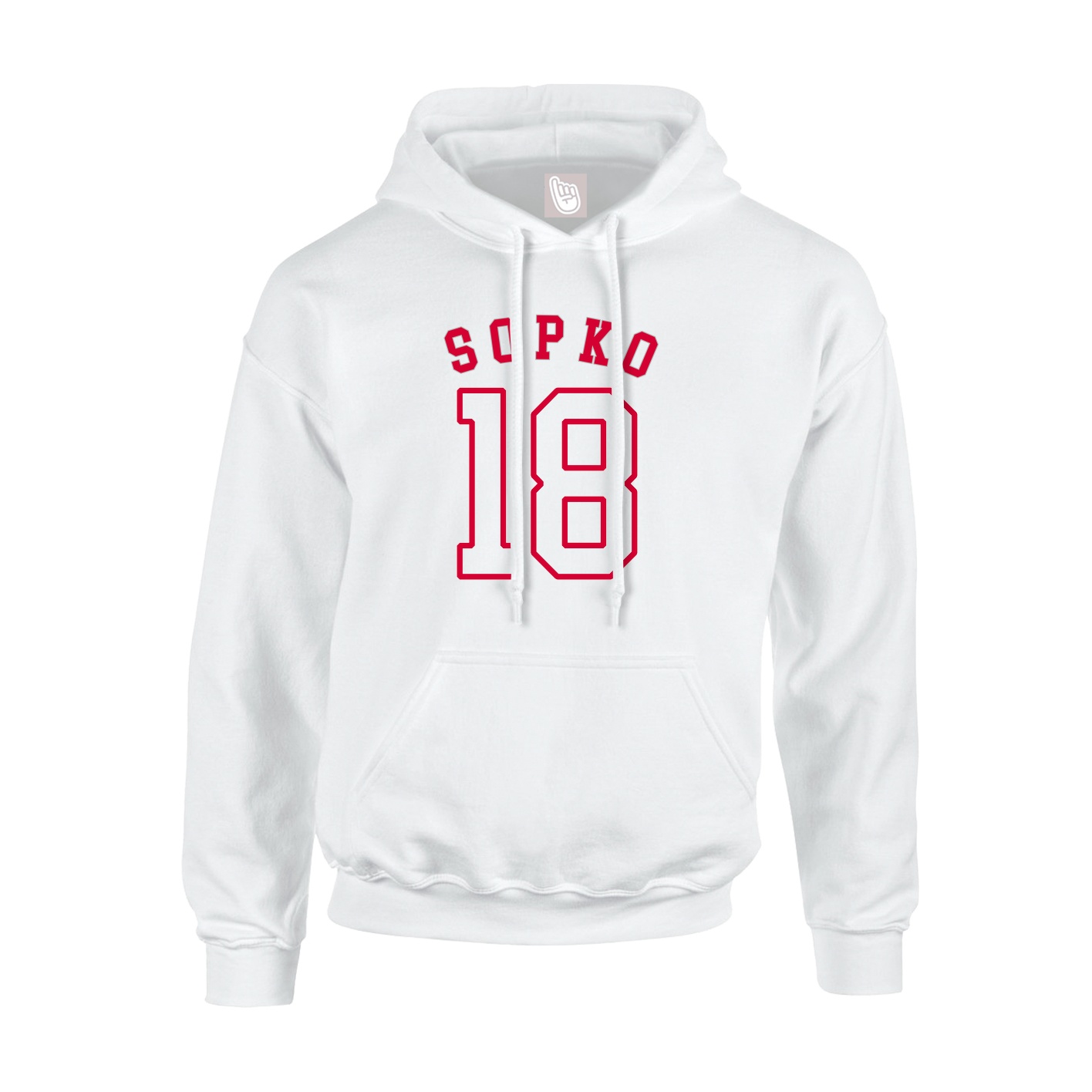Hoodie — Shirsey Arch in White