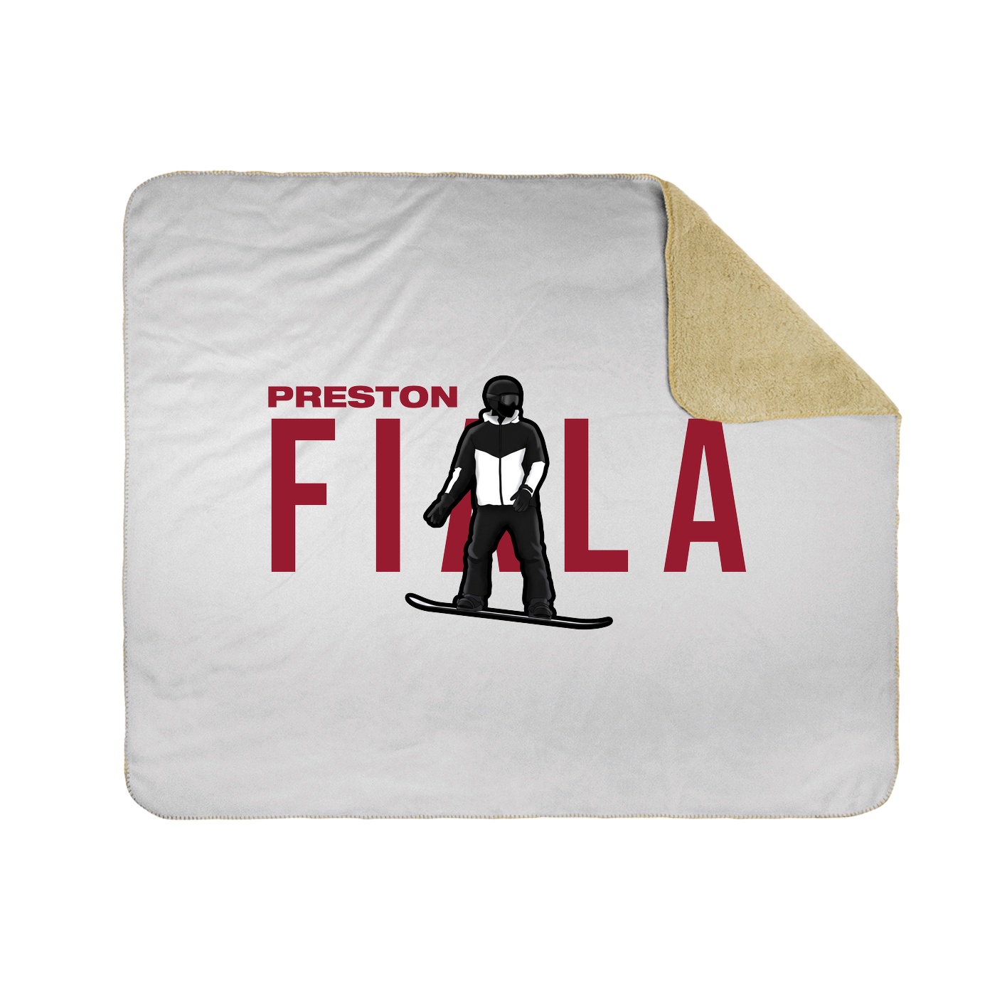 Throw Blanket — Player Name in White