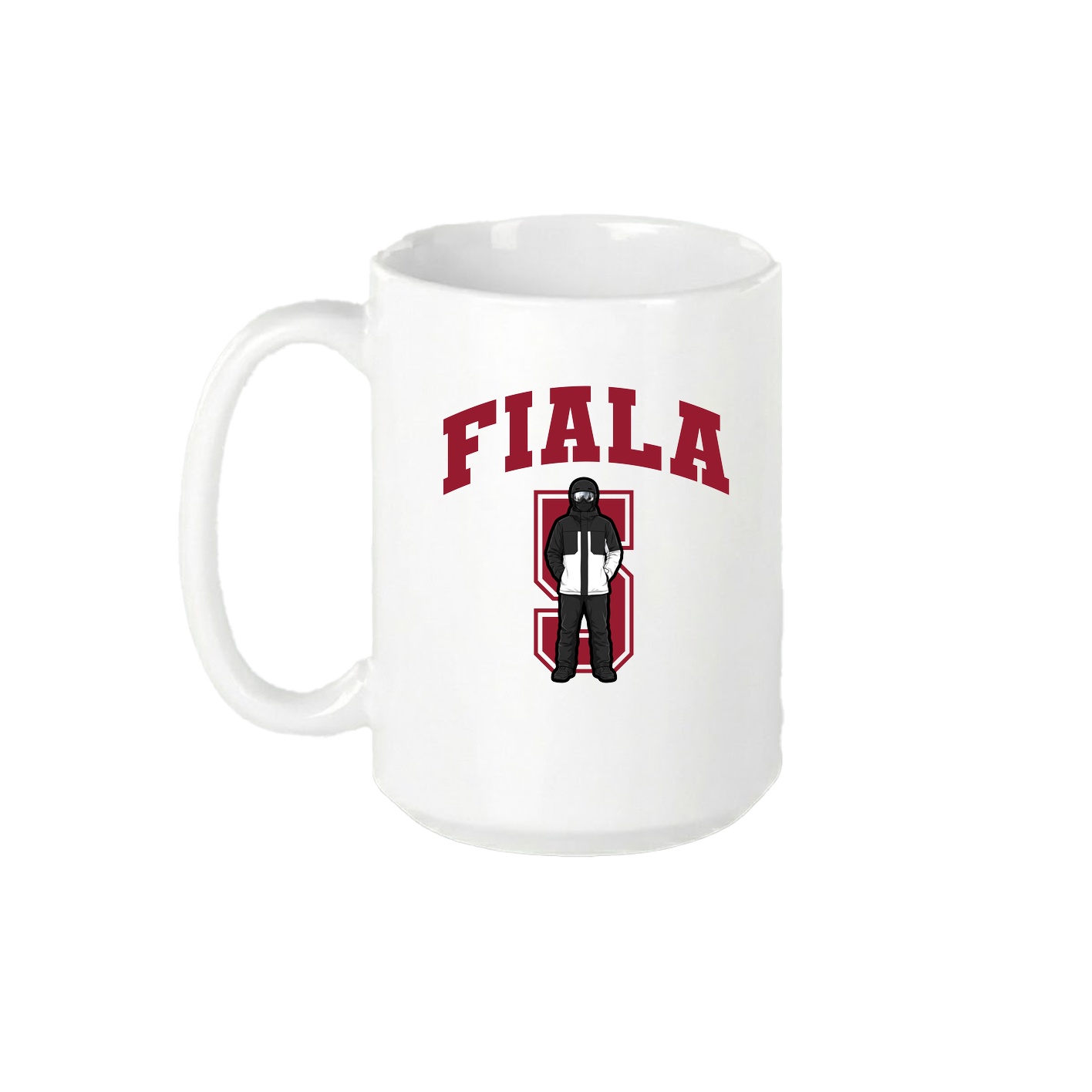 15oz Coffee Mug — Number in White