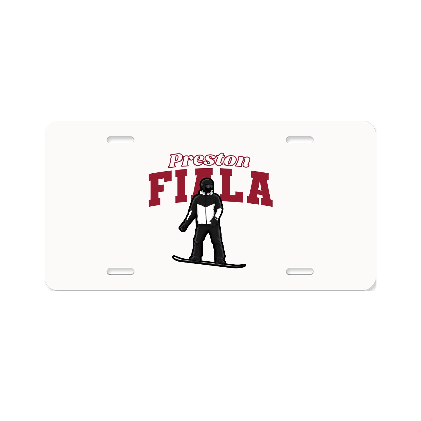 License Plate — Name Arch in Classic