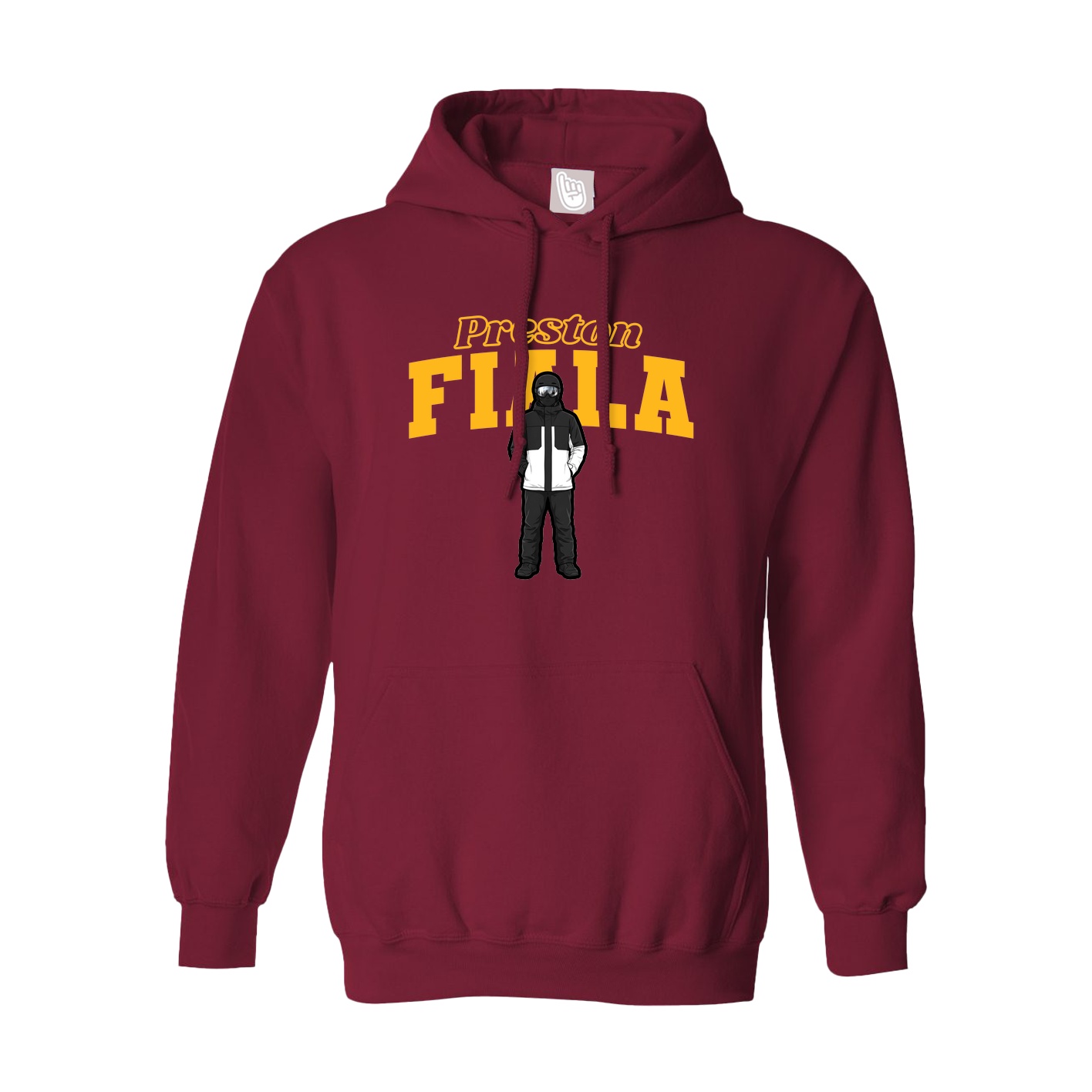 Hoodie — Name Arch in Cardinal