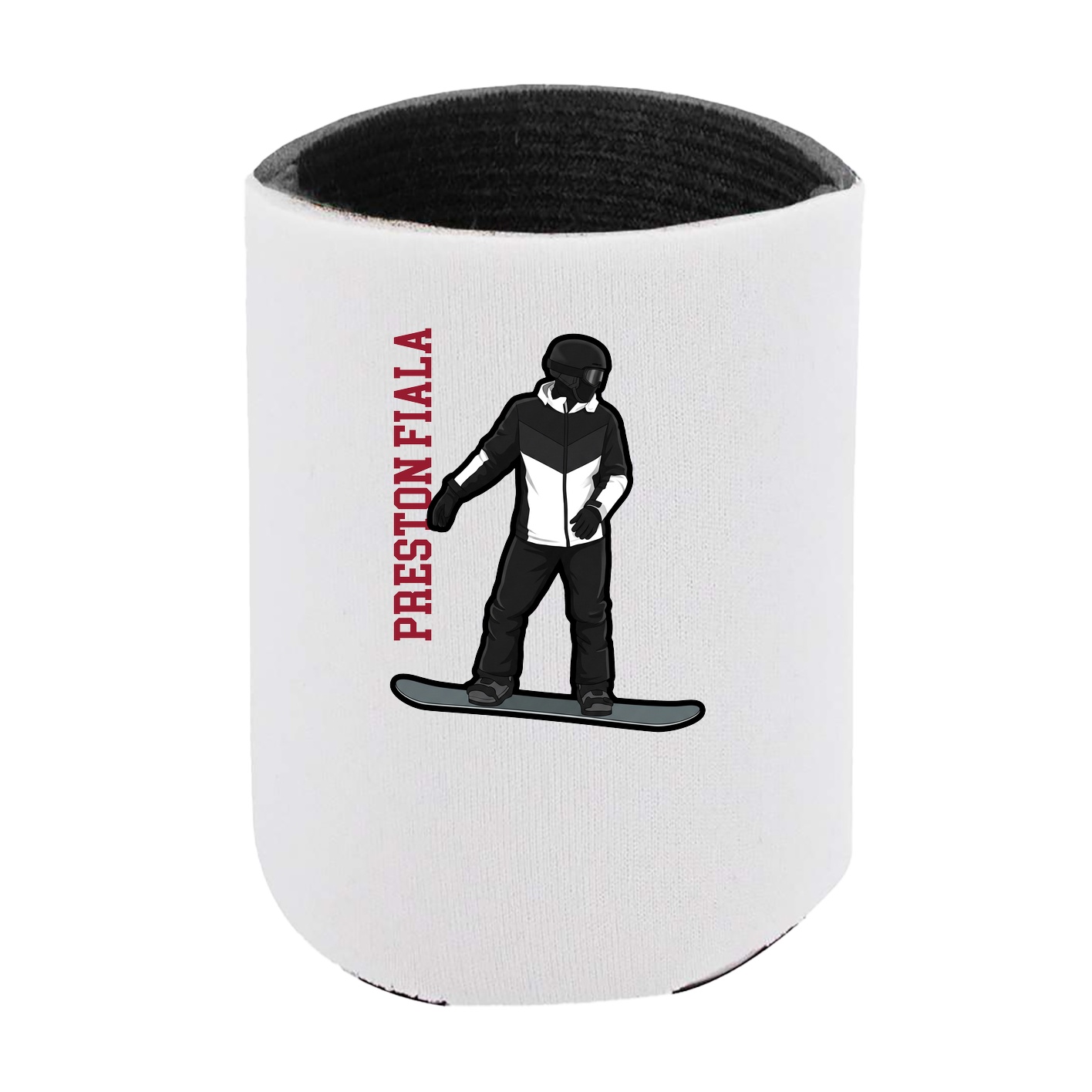 Can Holder — Name Vertical in White