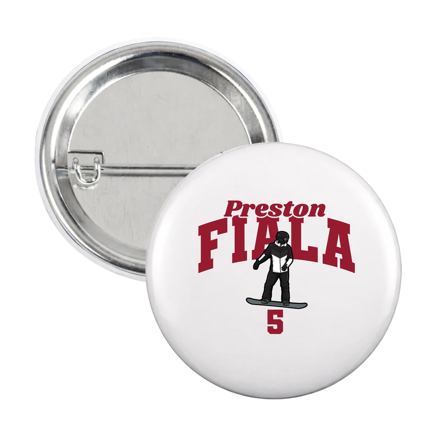 Game Day Button — Signature Arch in White