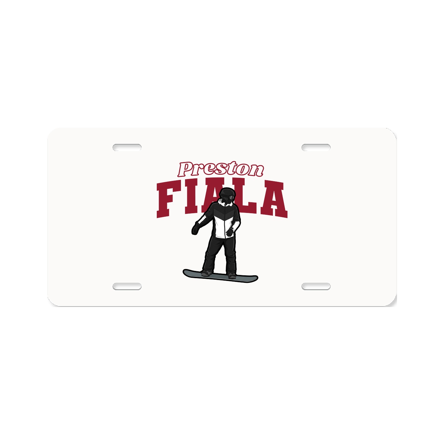 License Plate — Name Arch in Classic
